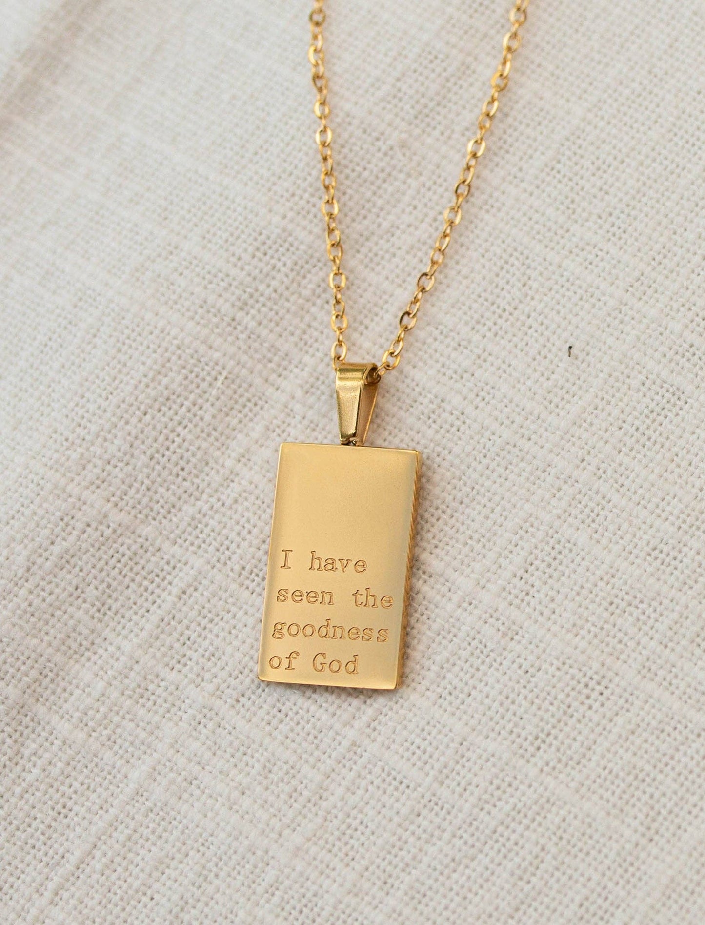 I Have Seen the Goodness of God Necklace | 18 karat gold plated