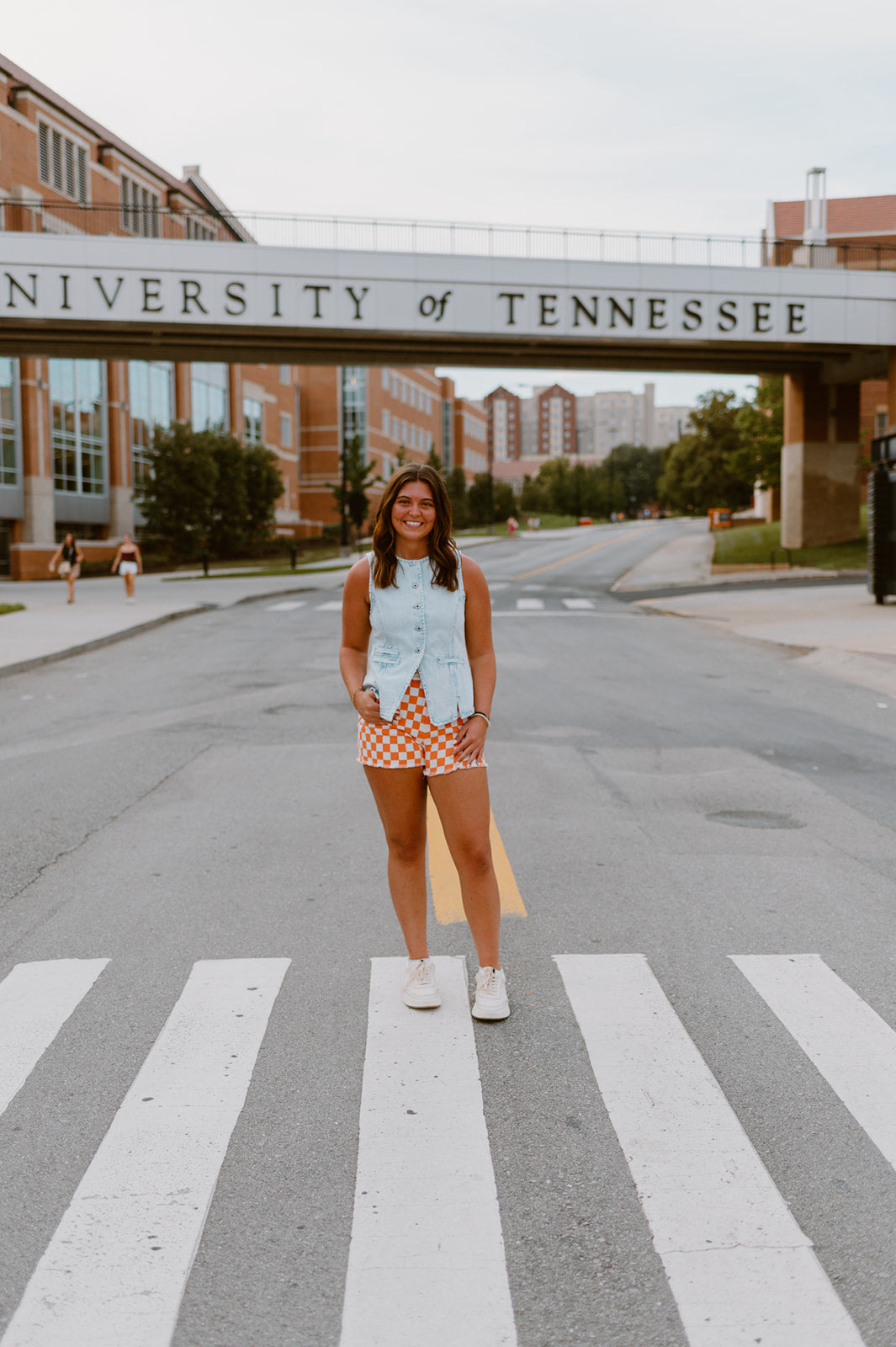 The Gameday Checker Shorts |Orange
