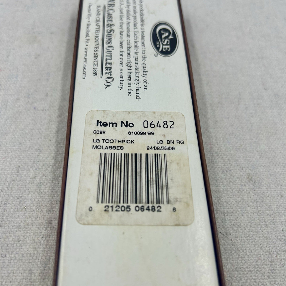 Case William Russell Case Large Texas Toothpick 5-1/2" Closed (610098 SS) - 6482