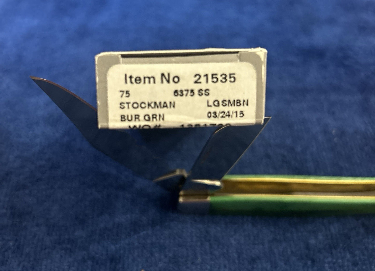 2015 CASE Shepherd Hills 3 Stockman Burl Green Bone - Serrated - Only 150 Made!!