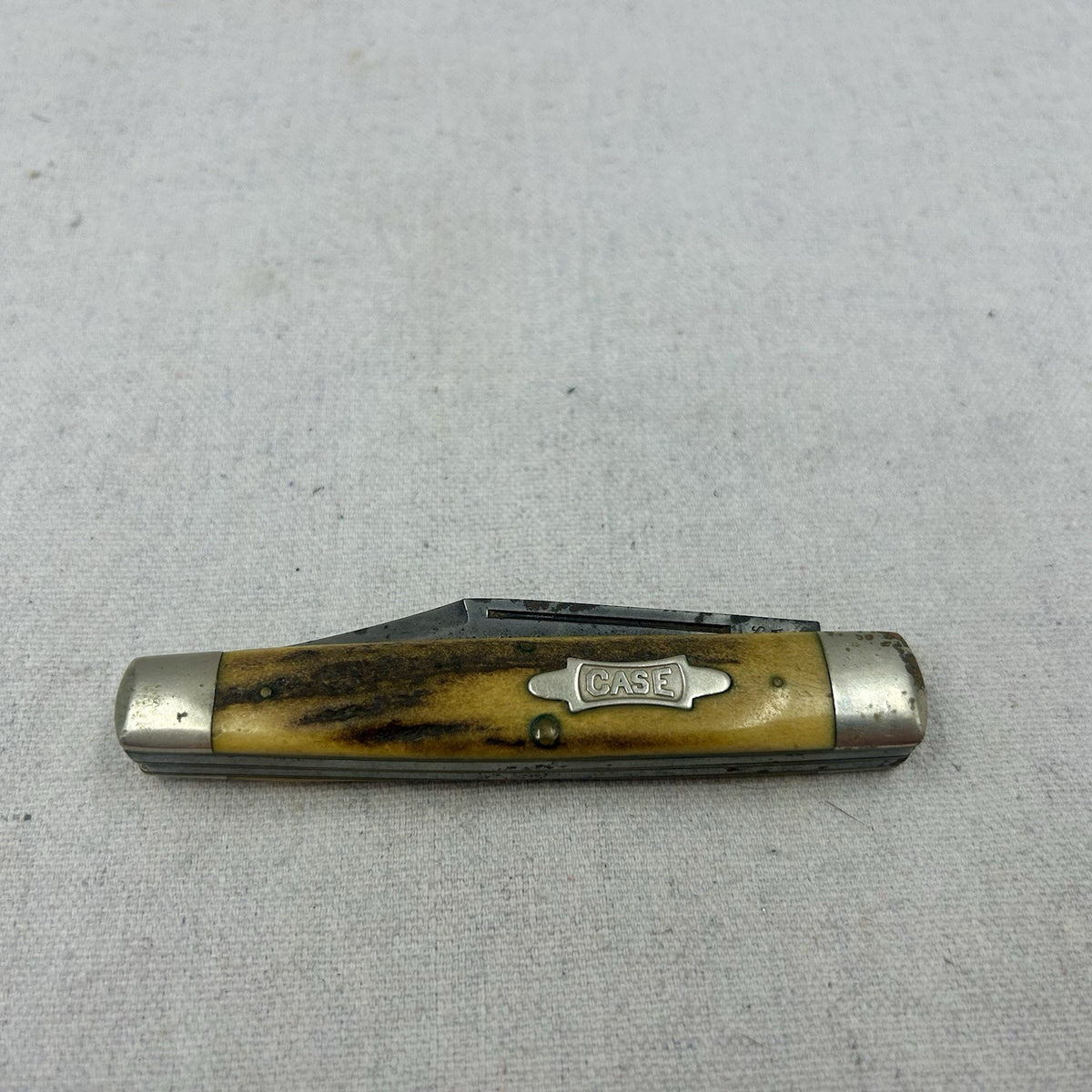Case XX 1990 Moose Knife - Stag Handle - XX On Main Blade Long Nail Pull 52075