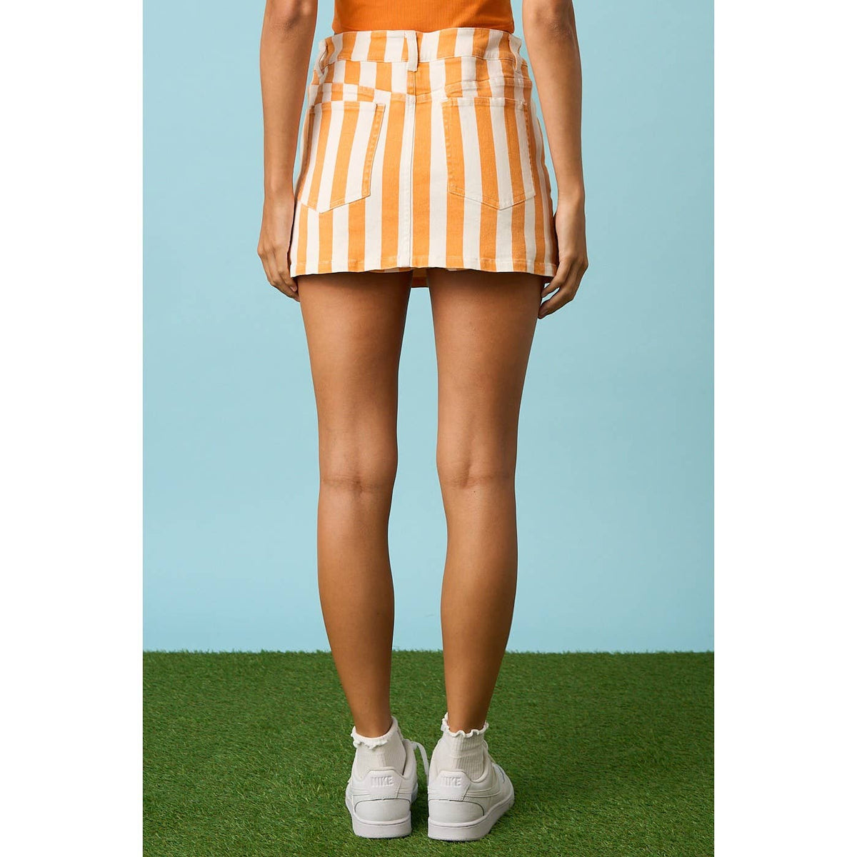 Spirit Stripe Denim Skort