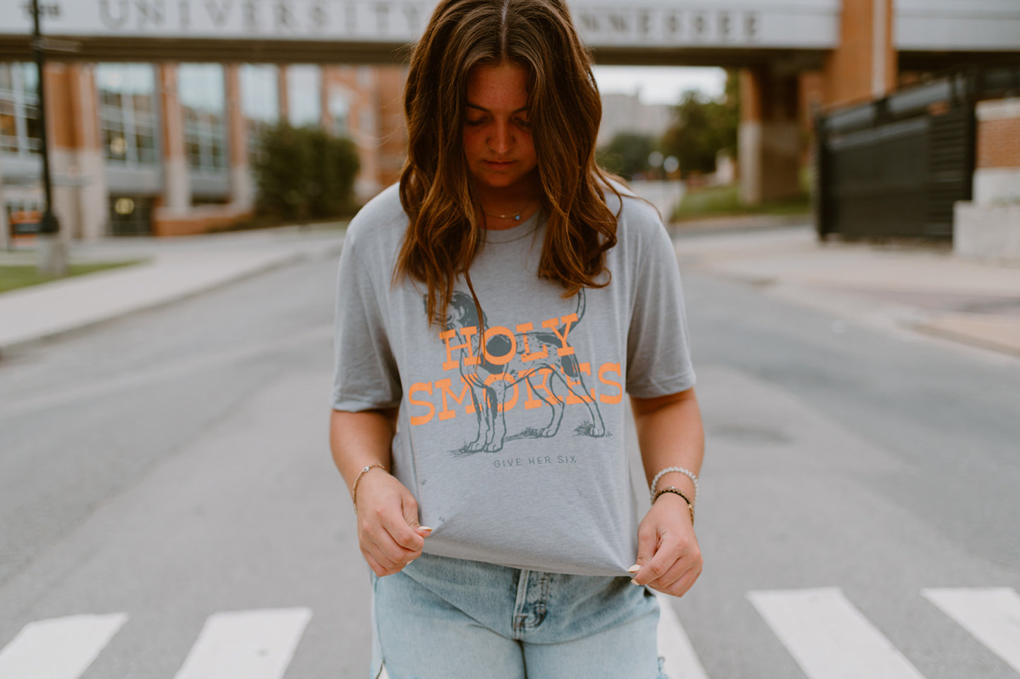 Holy Smokes SS Tee- Grey
