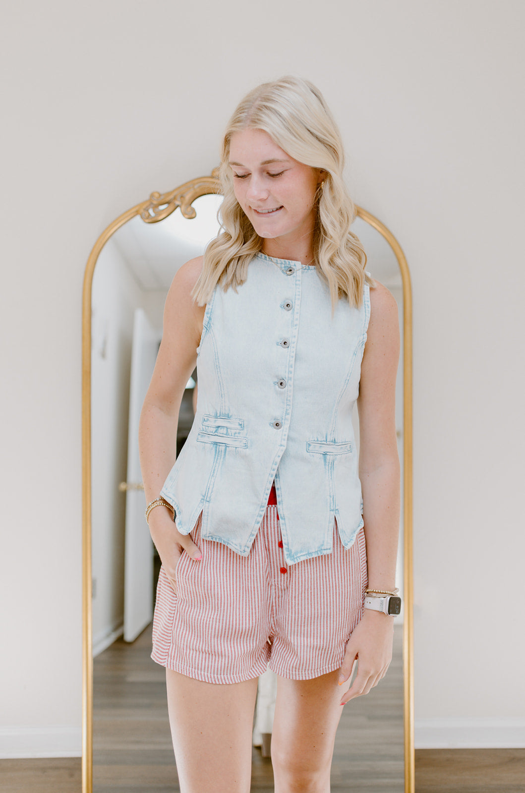 The Aveline Denim Vest