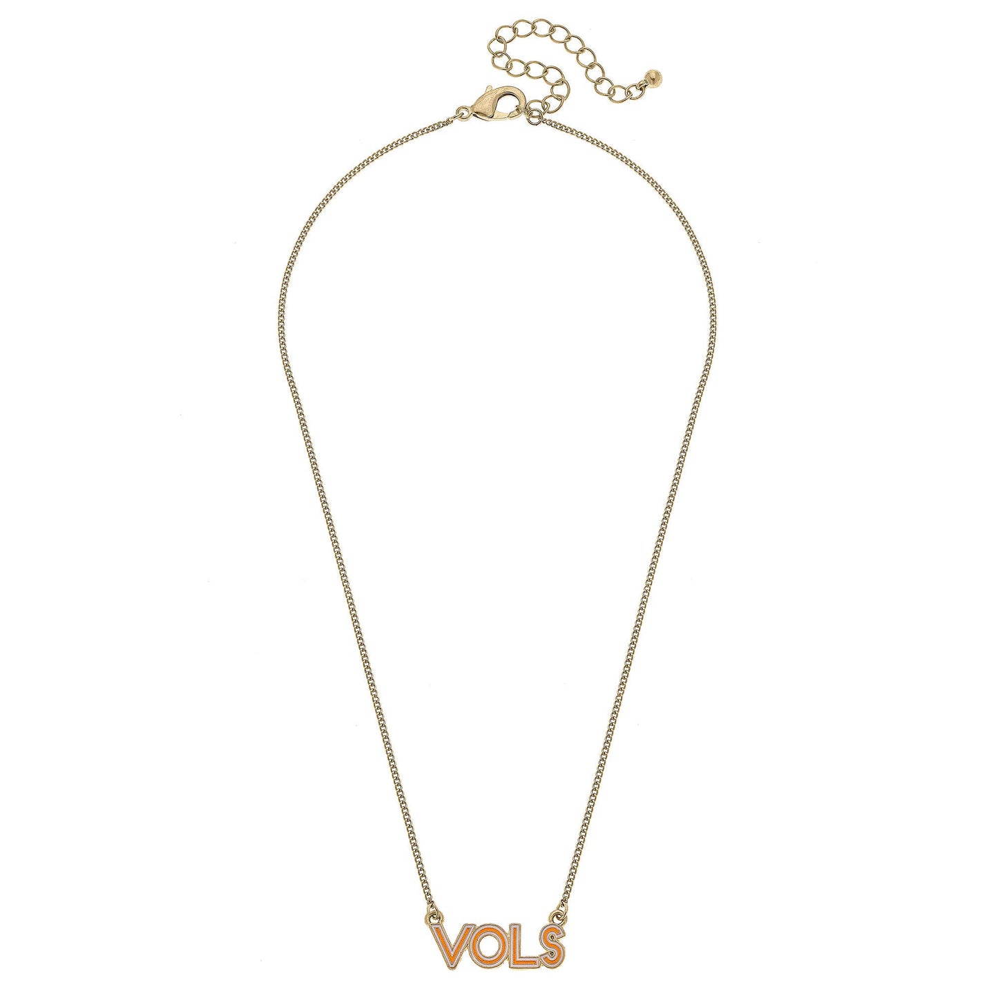 Tennessee Volunteers Outline Enamel Necklace