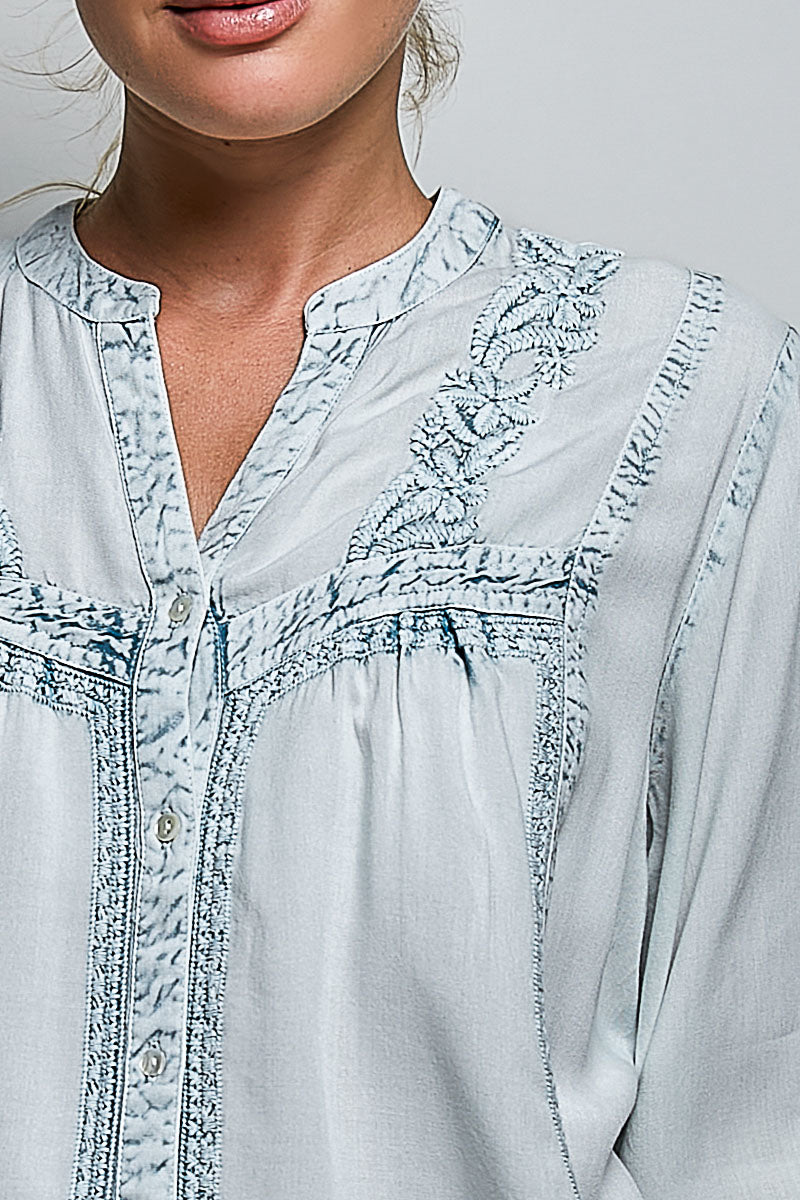 The Eloise Embroidered Blouse