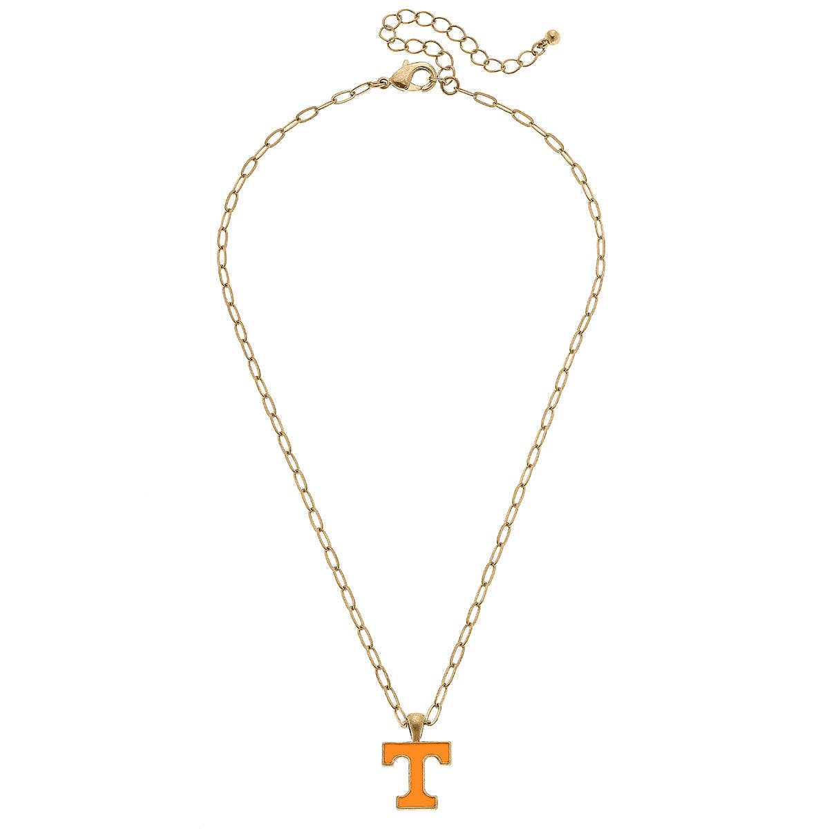 Tennessee Volunteers Enamel Pendant Necklace in Orange