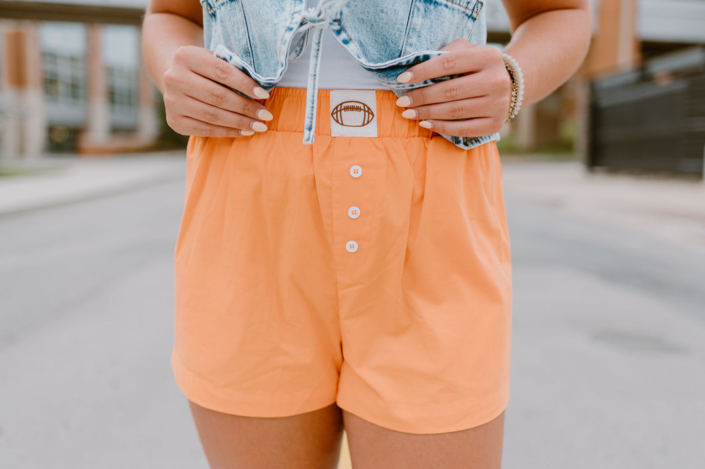 The Tailgate Cotton Poplin Shorts | Tennessee Orange