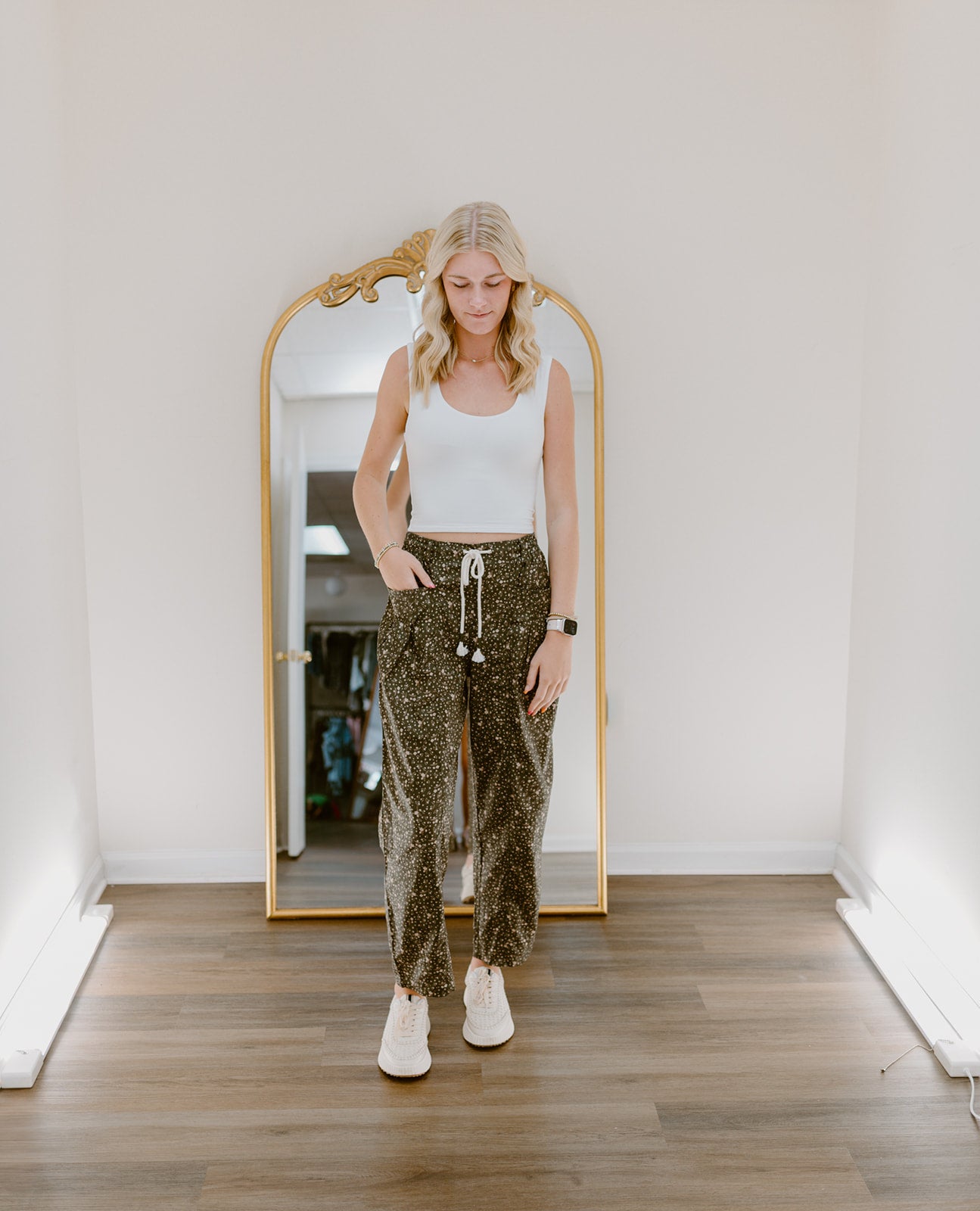 The Ditsy Daydream Pant | Olive
