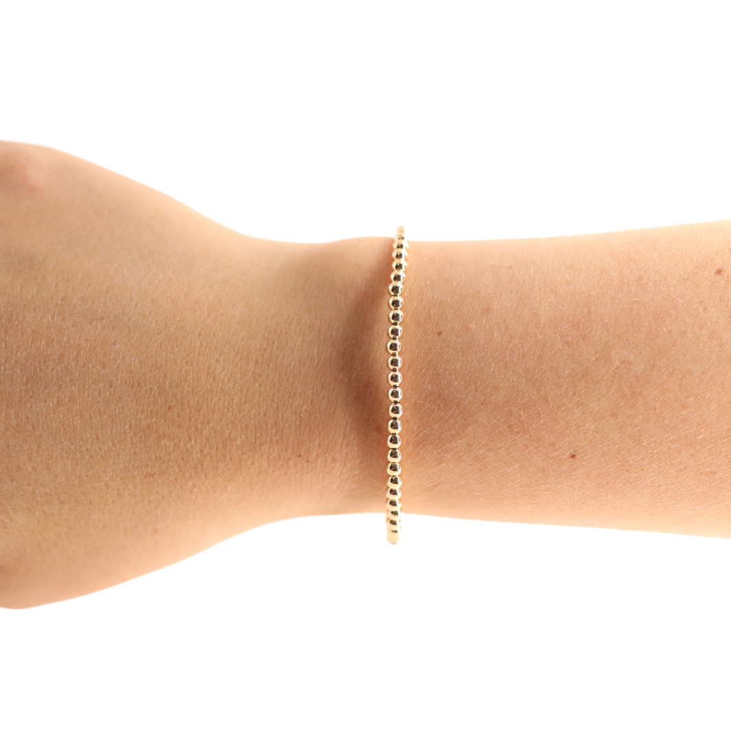 The 3mm Classic Gold Stack Bracelet