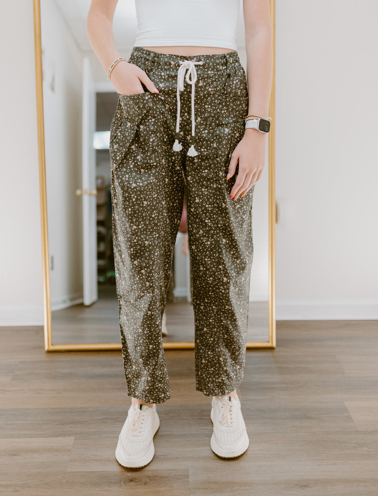 The Ditsy Daydream Pant | Olive
