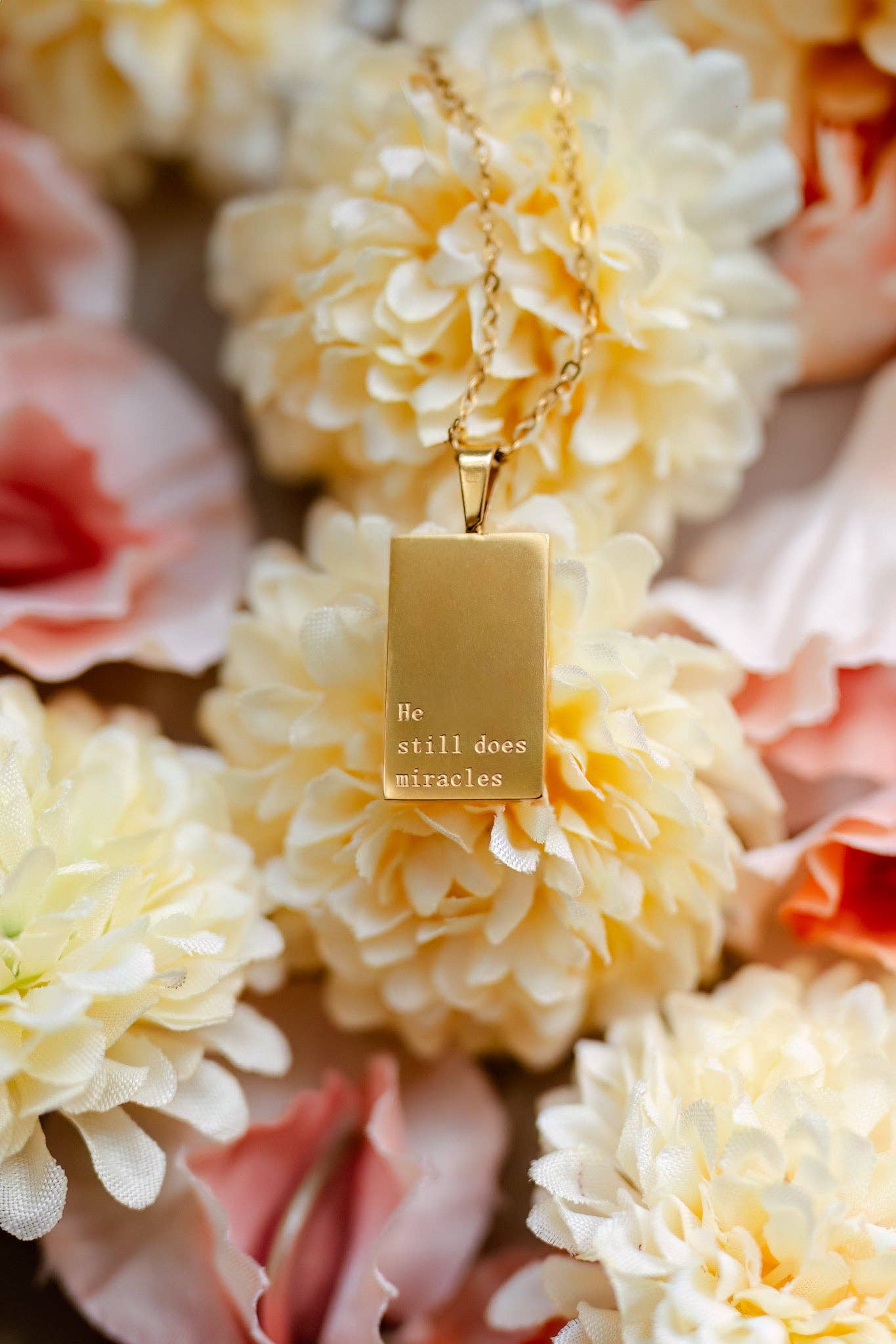 He Still Does Miracles Necklace | 18 karat gold plated