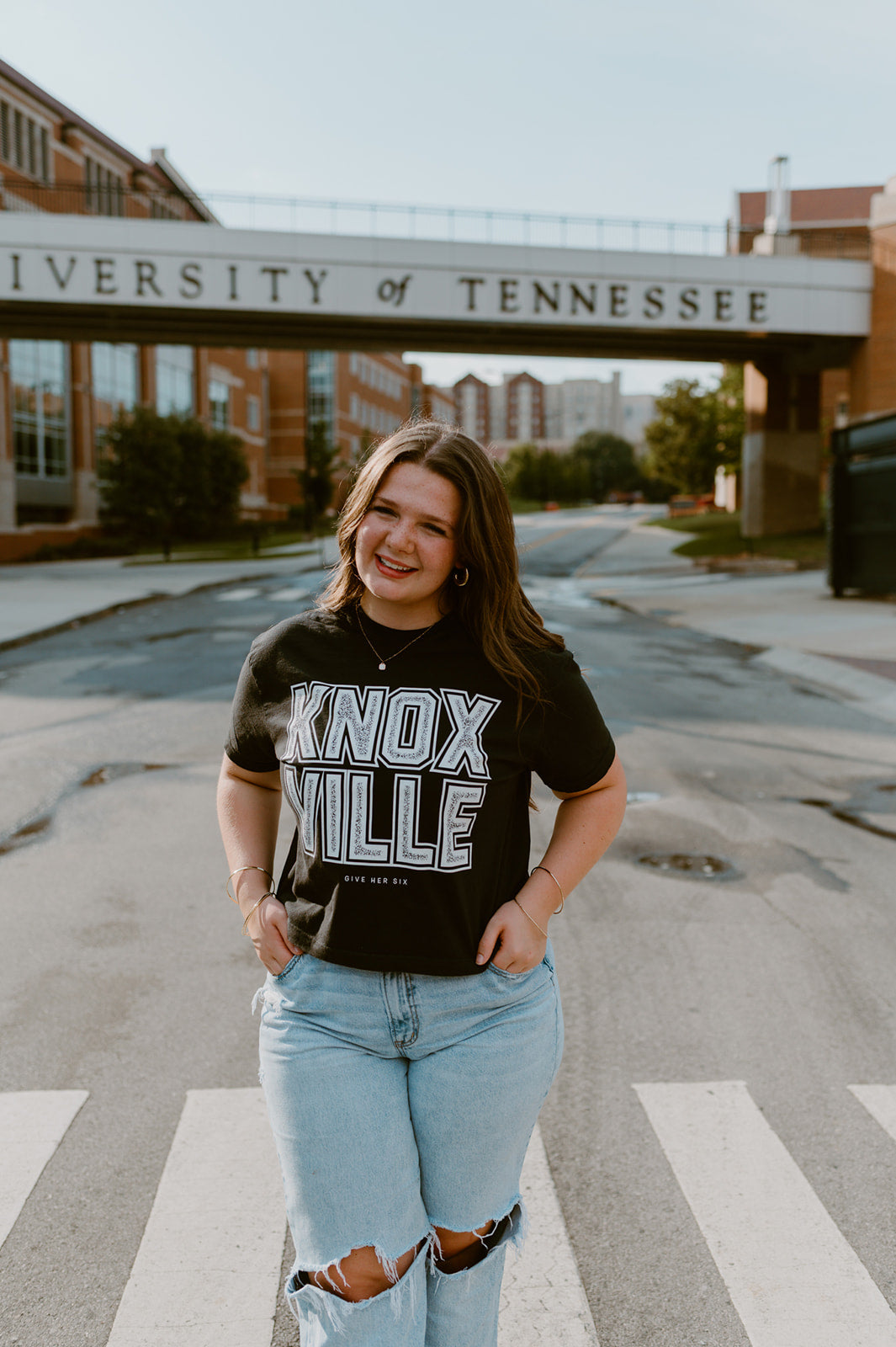 Knoxville Crop Tee | Black