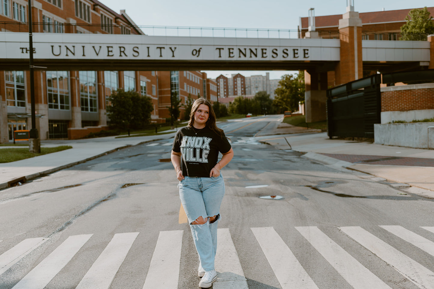 Knoxville Crop Tee | Black
