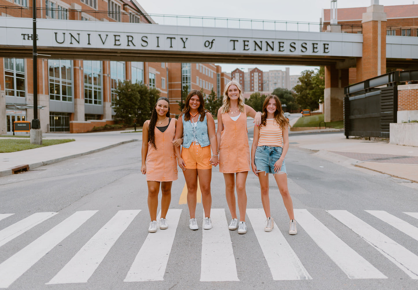 The Sunshine Stripe Sweater Tank | Orange & White