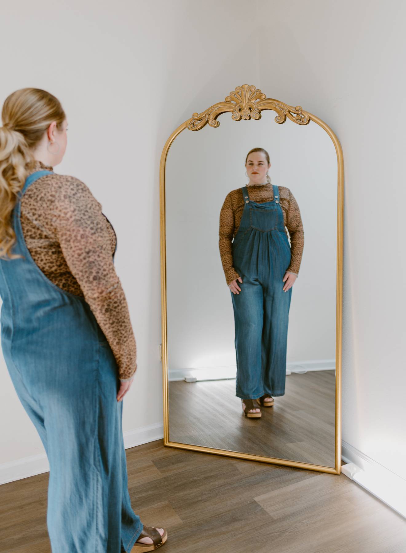 The Emery Washed Chambray Overall | Dark Denim