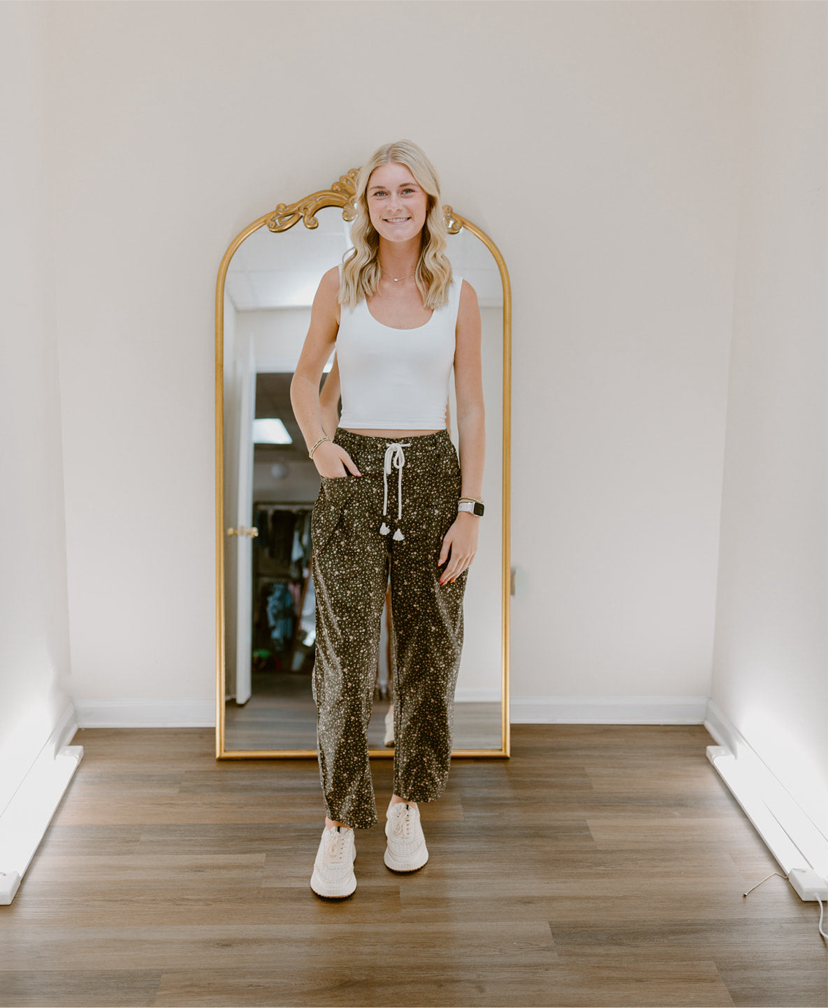 The Ditsy Daydream Pant | Olive
