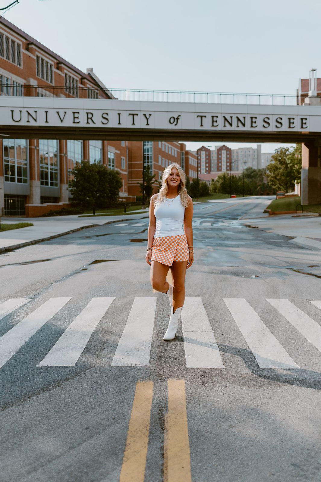 The Checkerboard Edit Skort