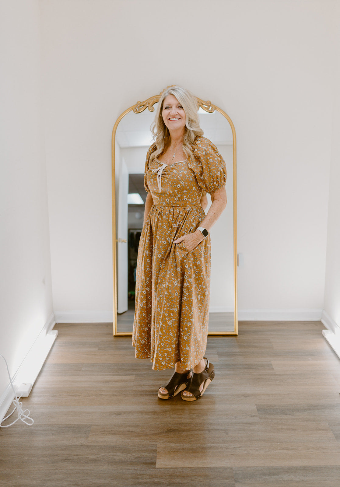 Golden Hour Bloom Dress | Toffee