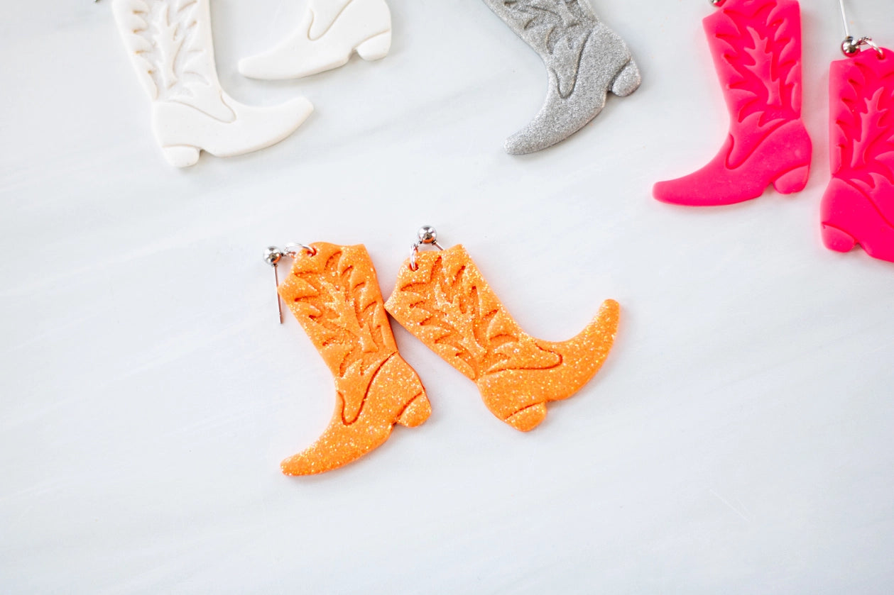 Cowboy Boot Dangle Earrings