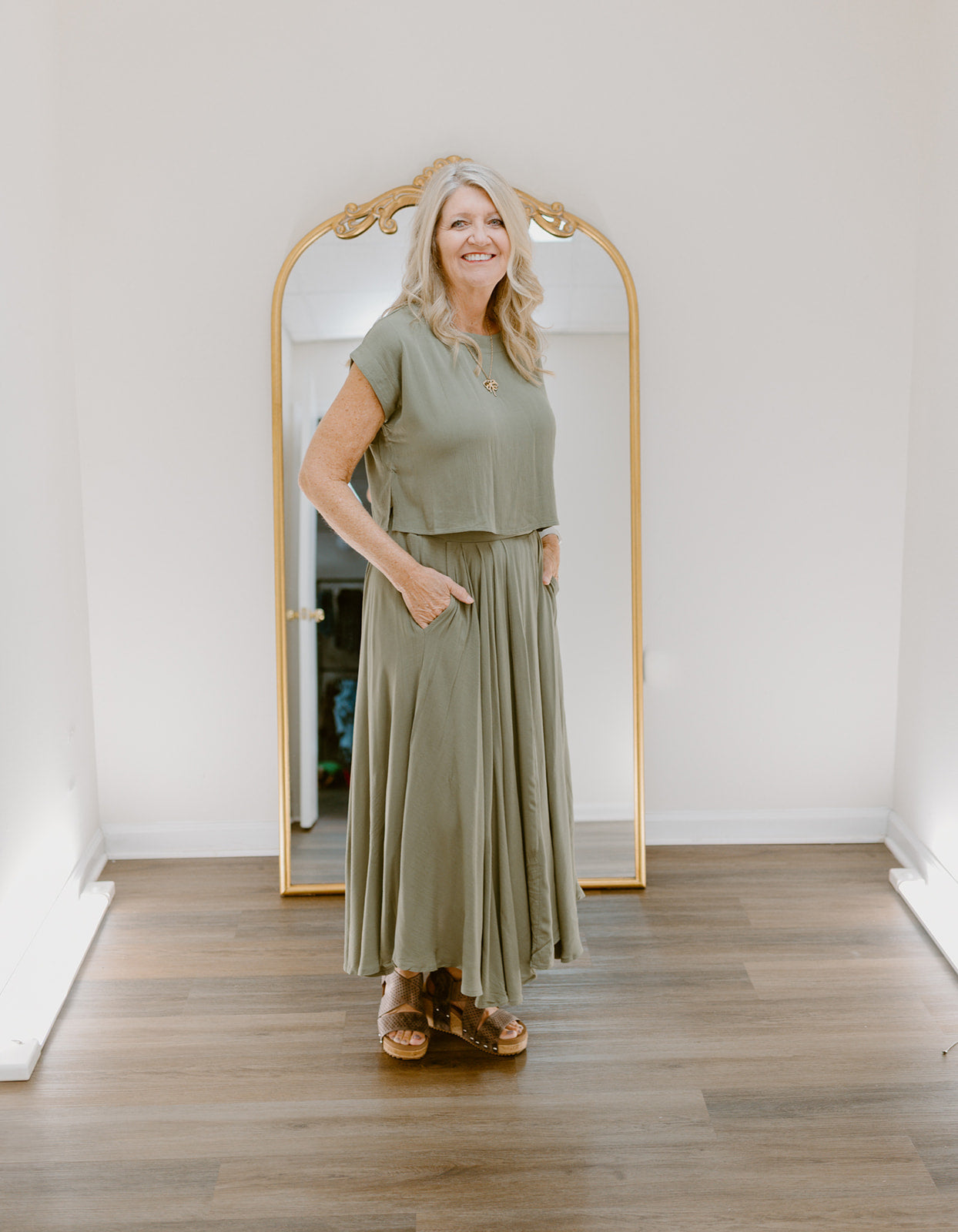 The Sagewood Maxi Skirt