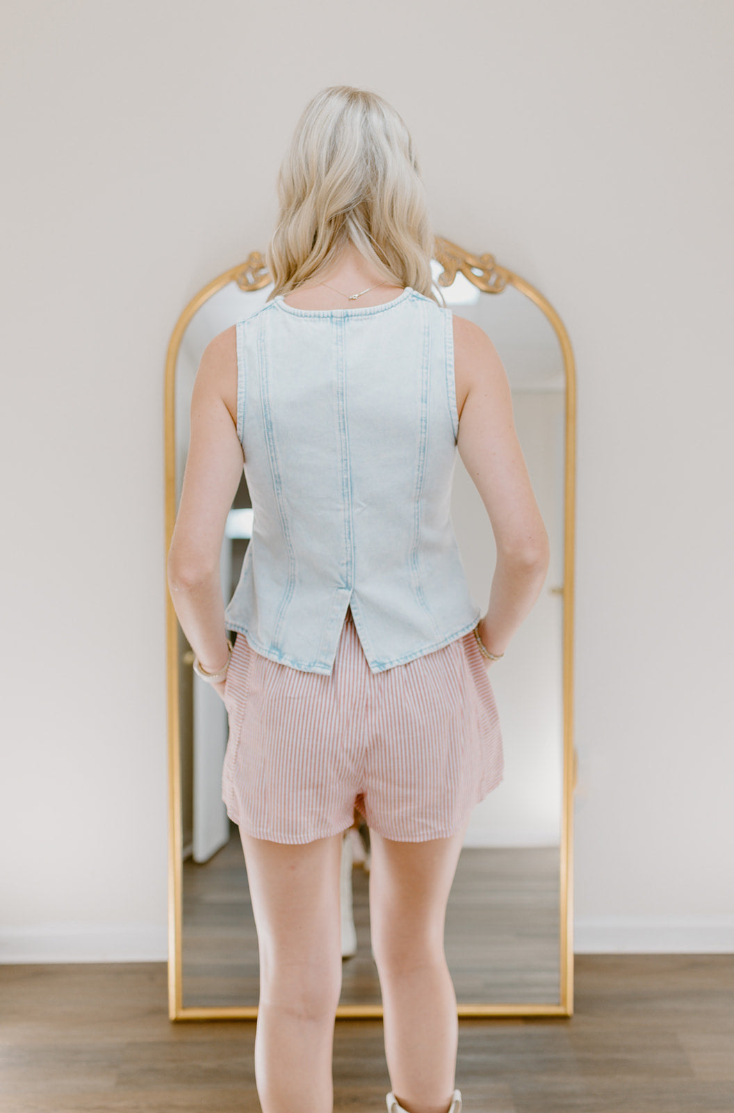 The Aveline Denim Vest