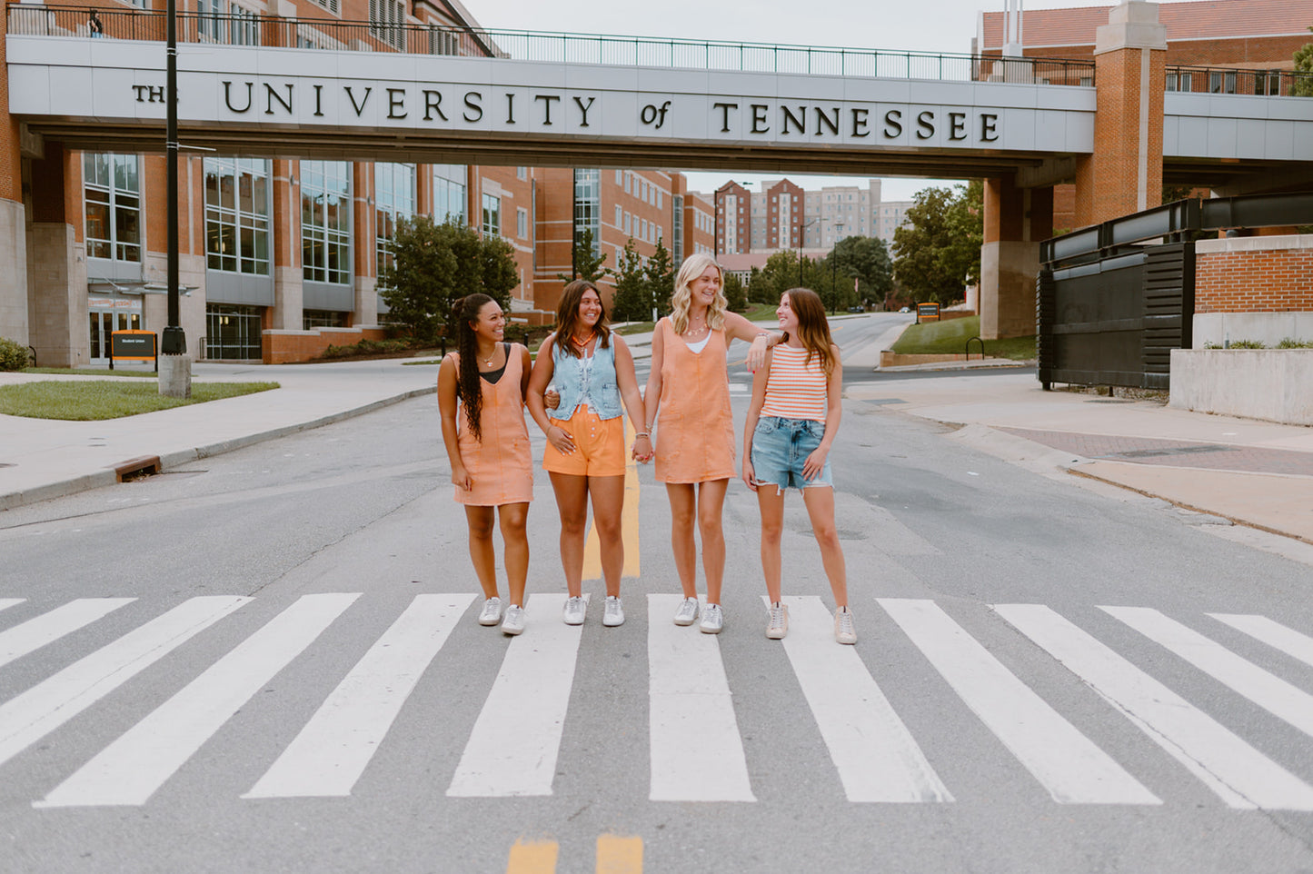 The Sunshine Stripe Sweater Tank | Orange & White