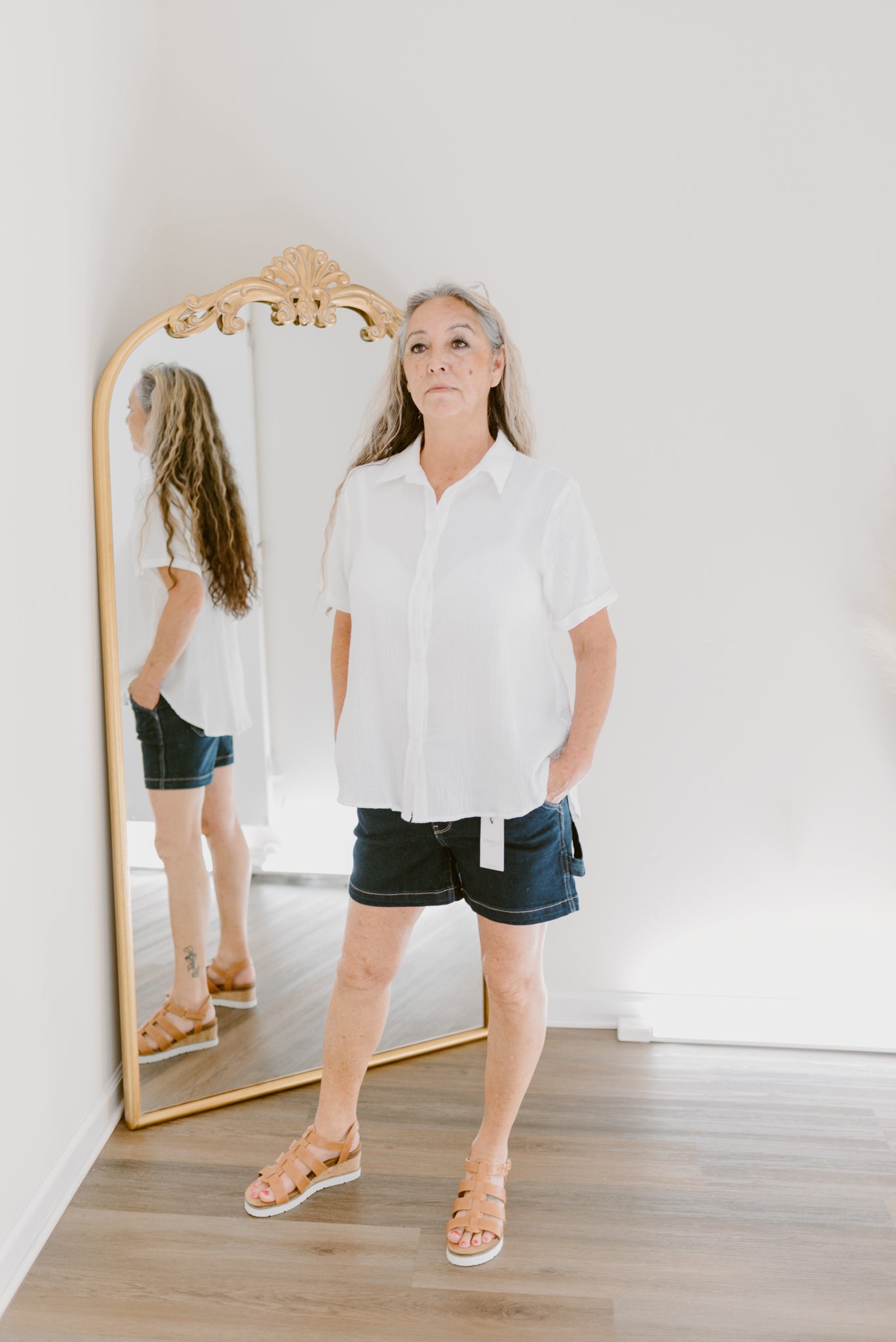 Judy Blue Dark Wash Carpenter Shorts