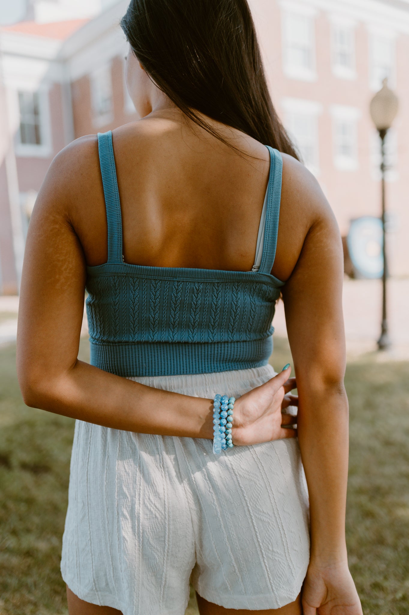 Cable Knit Crop Tank