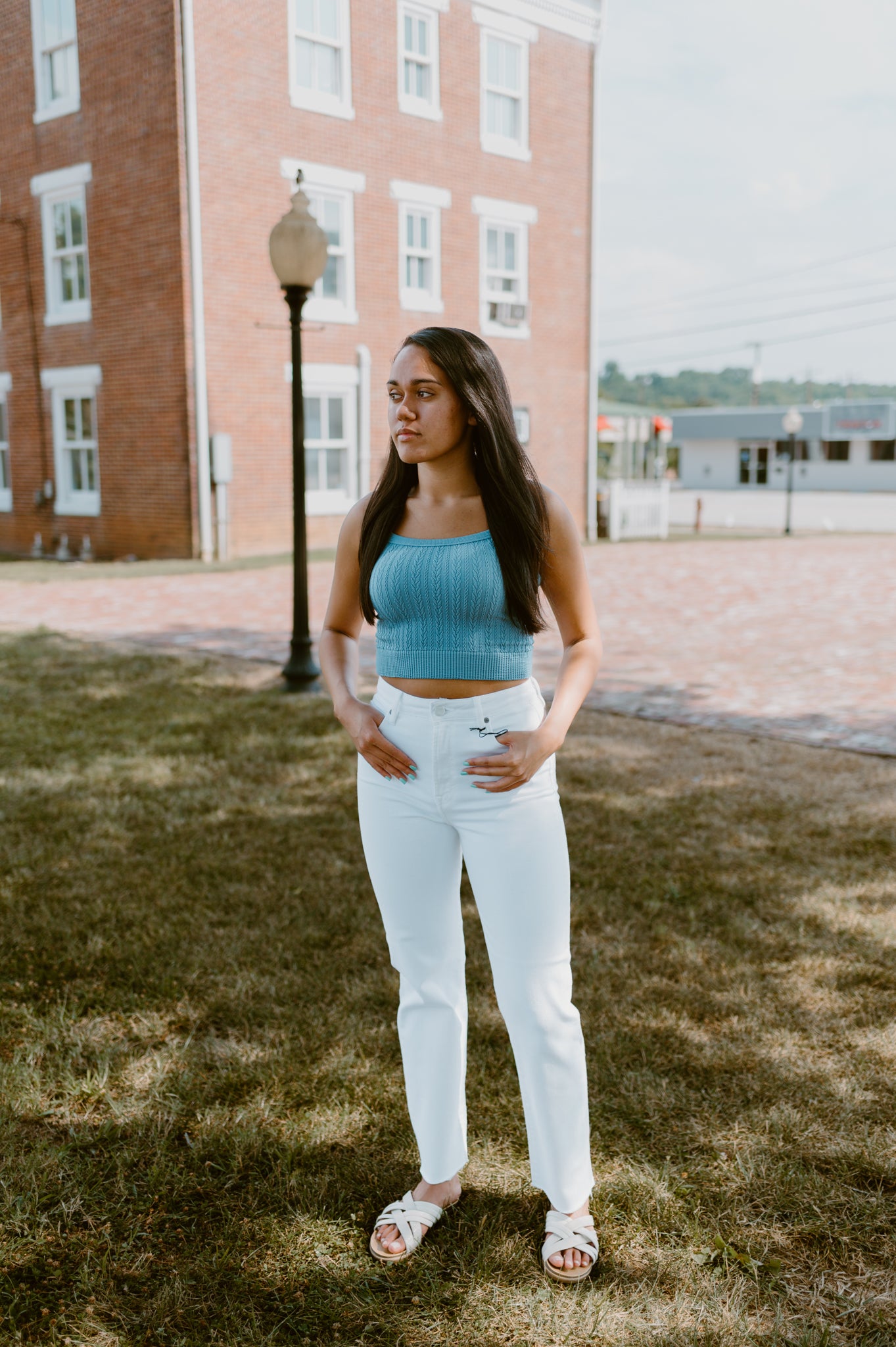 Cable Knit Crop Tank