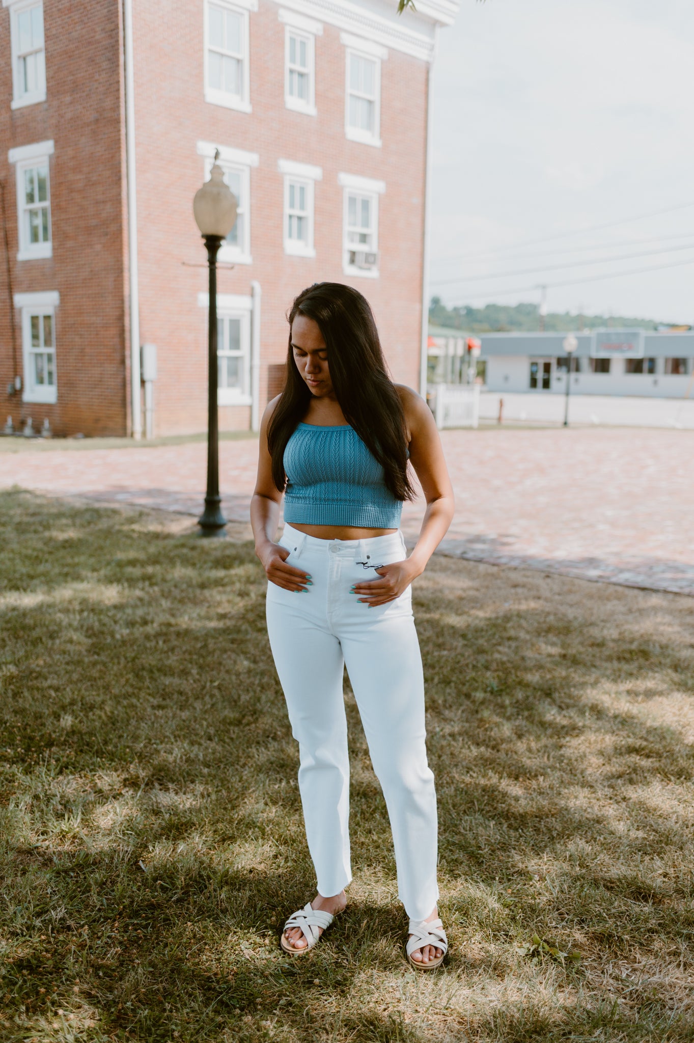 Cable Knit Crop Tank