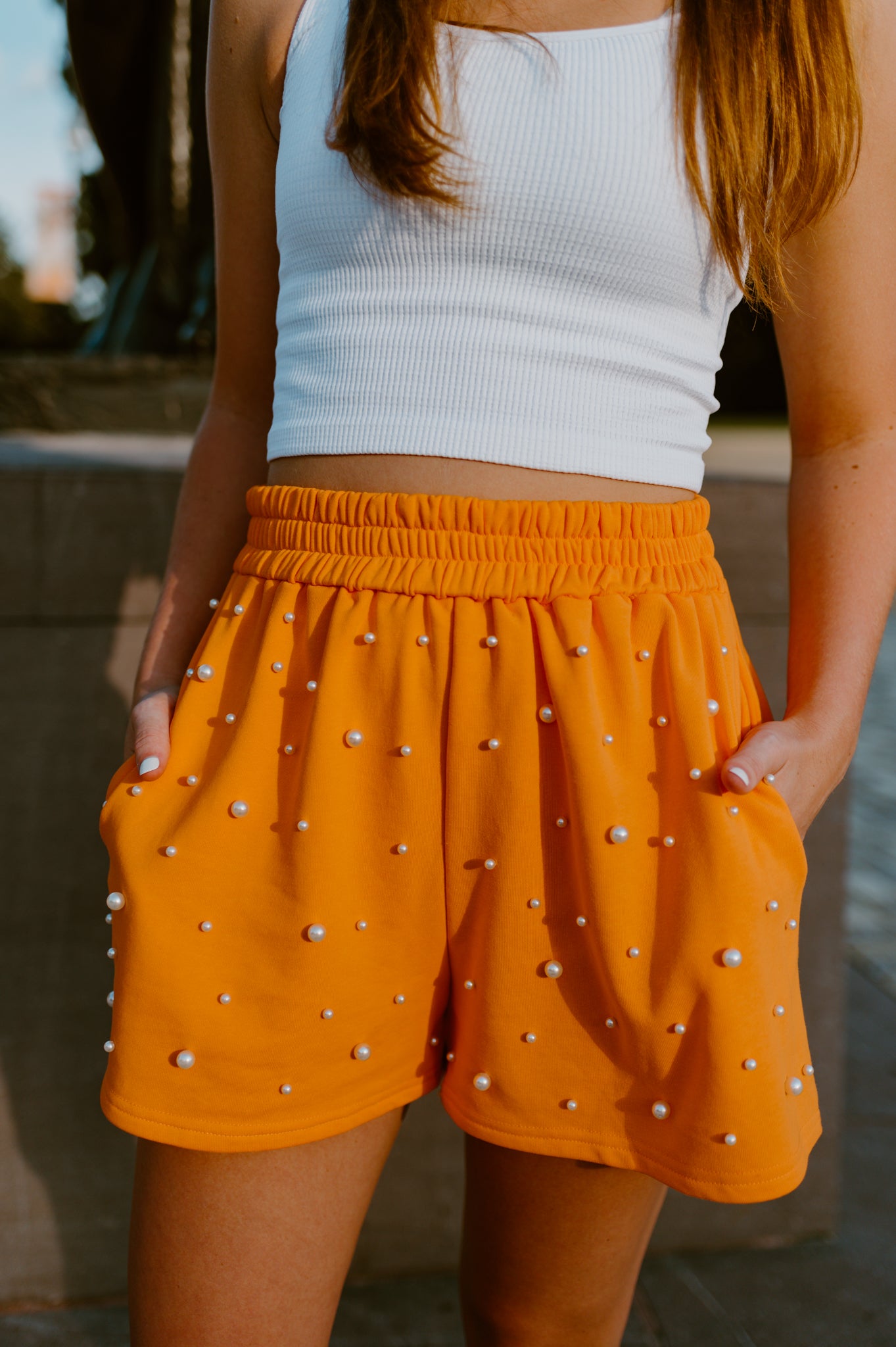 Pearl Embellished Shorts