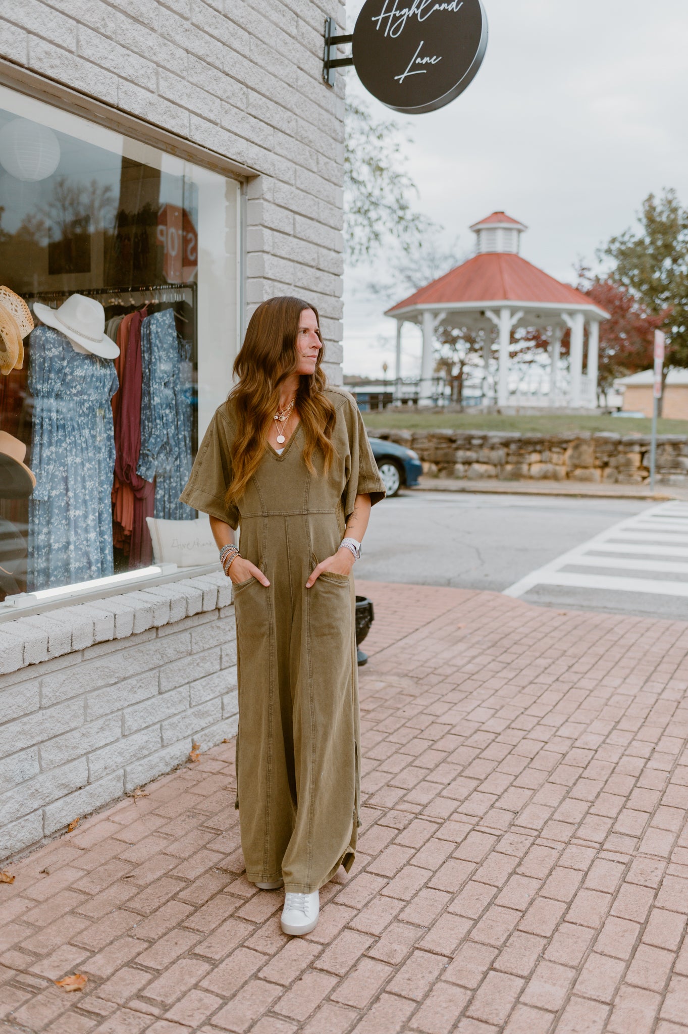 The Duffy Washed Terry Zip Jumper | Olive