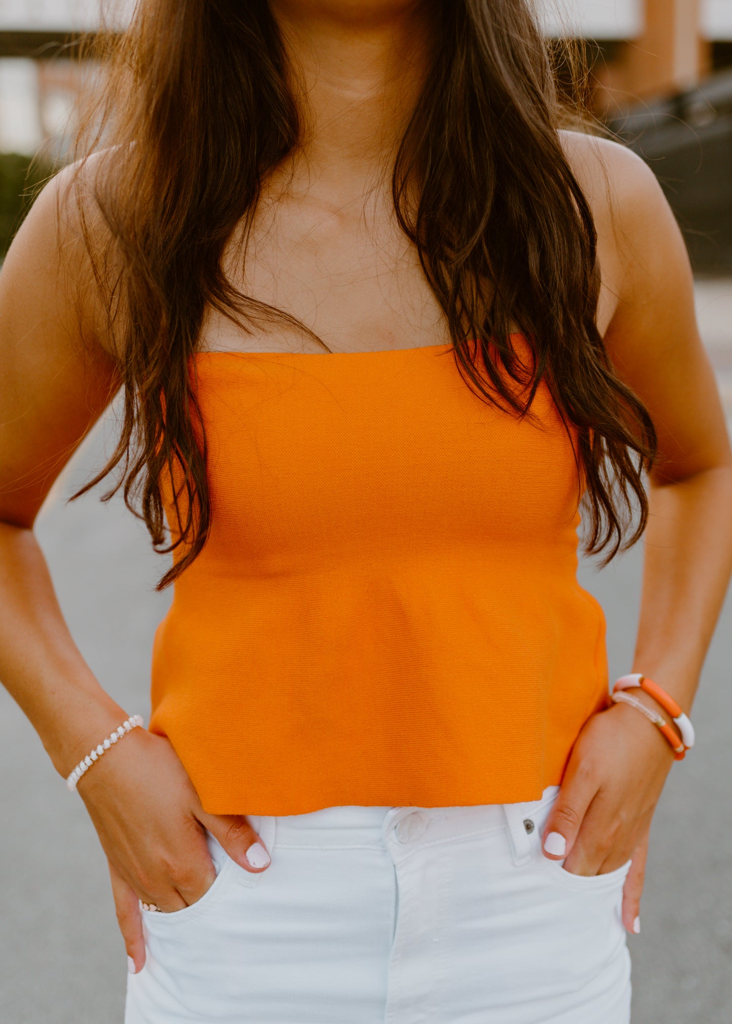 Fit and Flare Strapless Top
