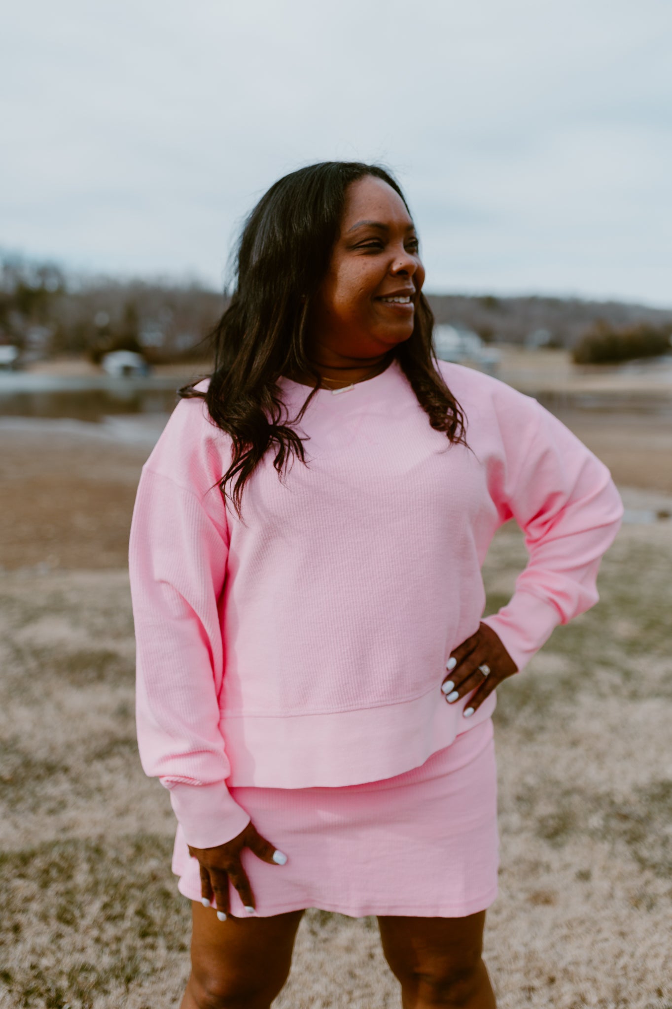 Corded Skort | Pink