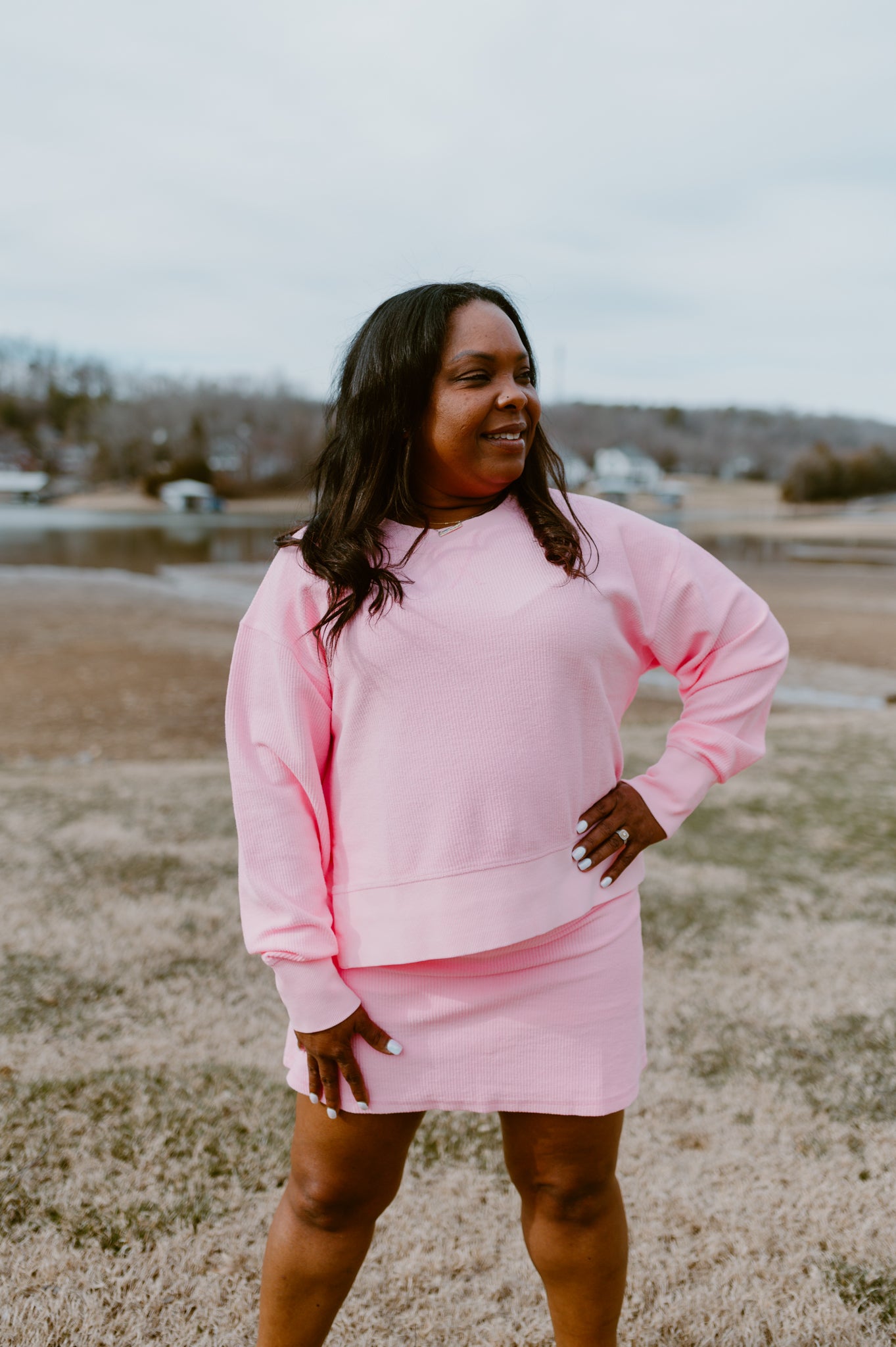 Corded Skort | Pink