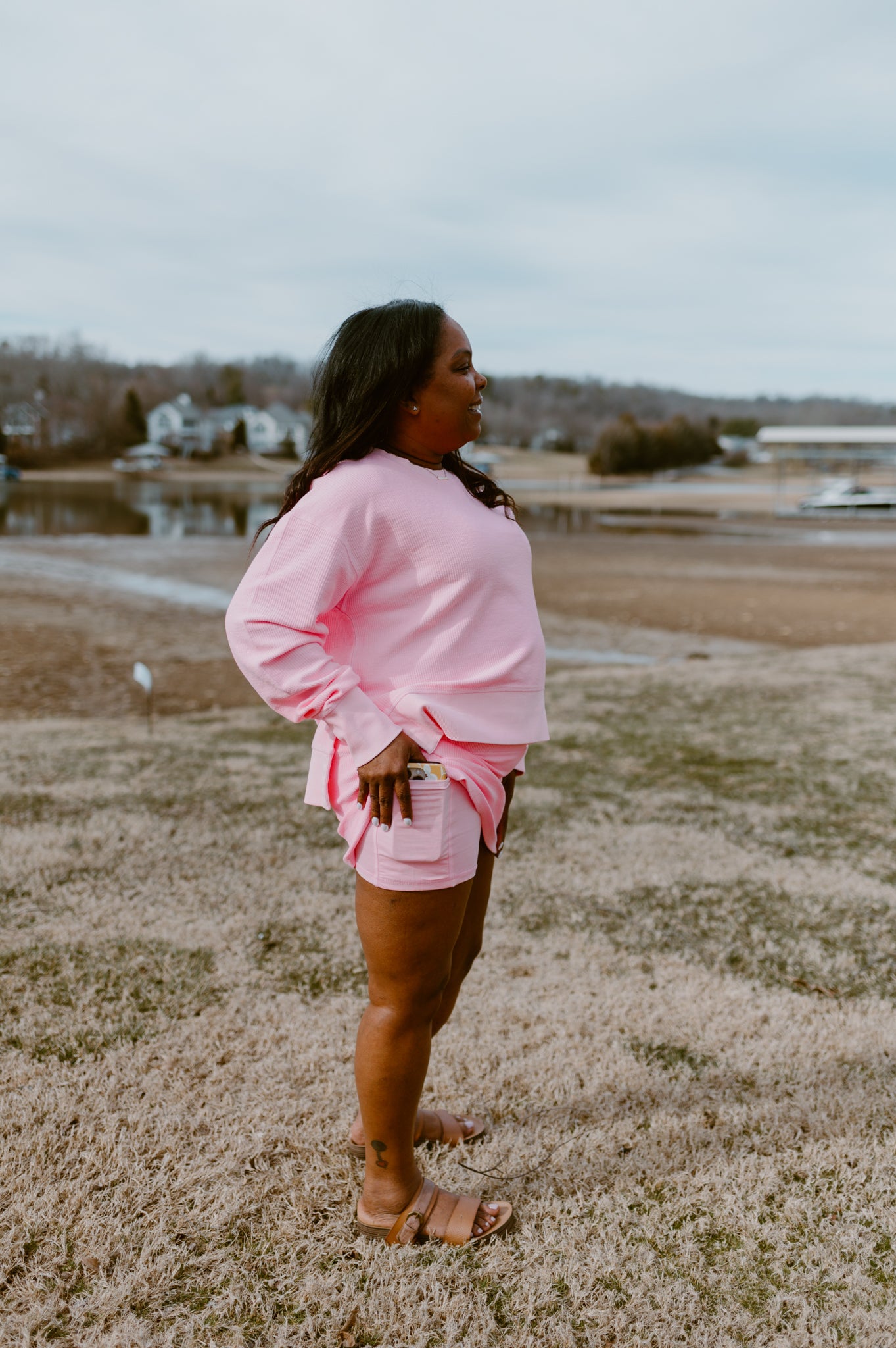 Corded Skort | Pink