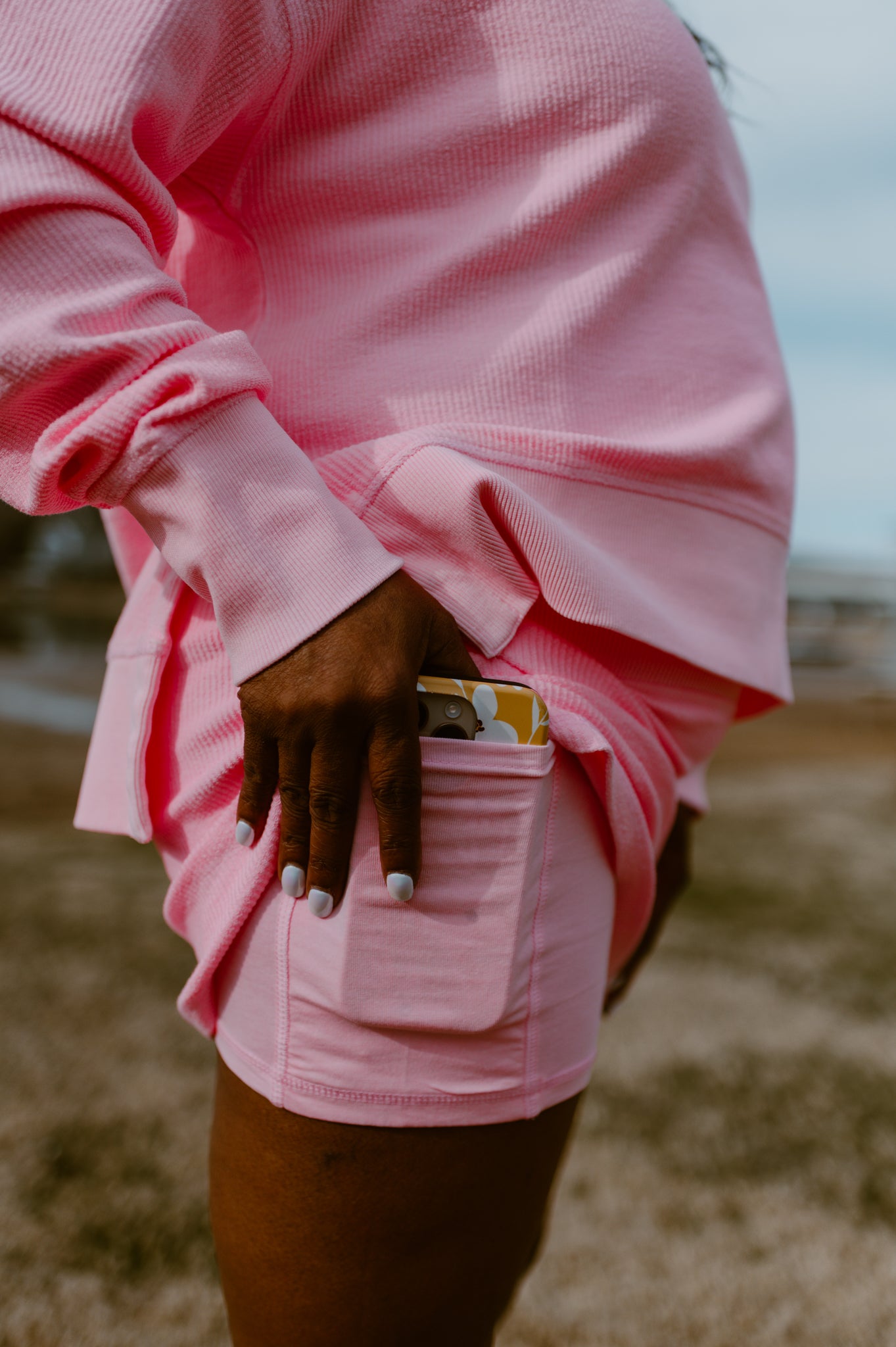 Corded Skort | Pink