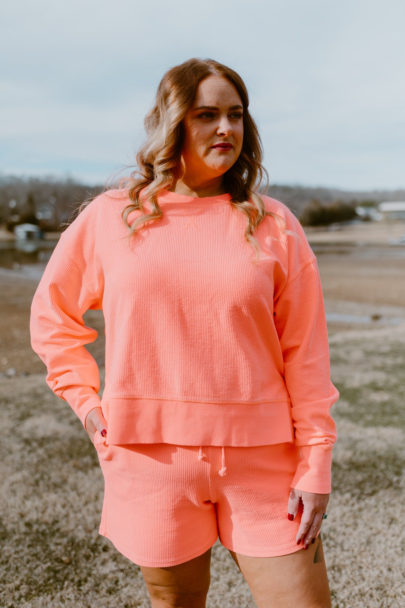 Corded Short | Coral