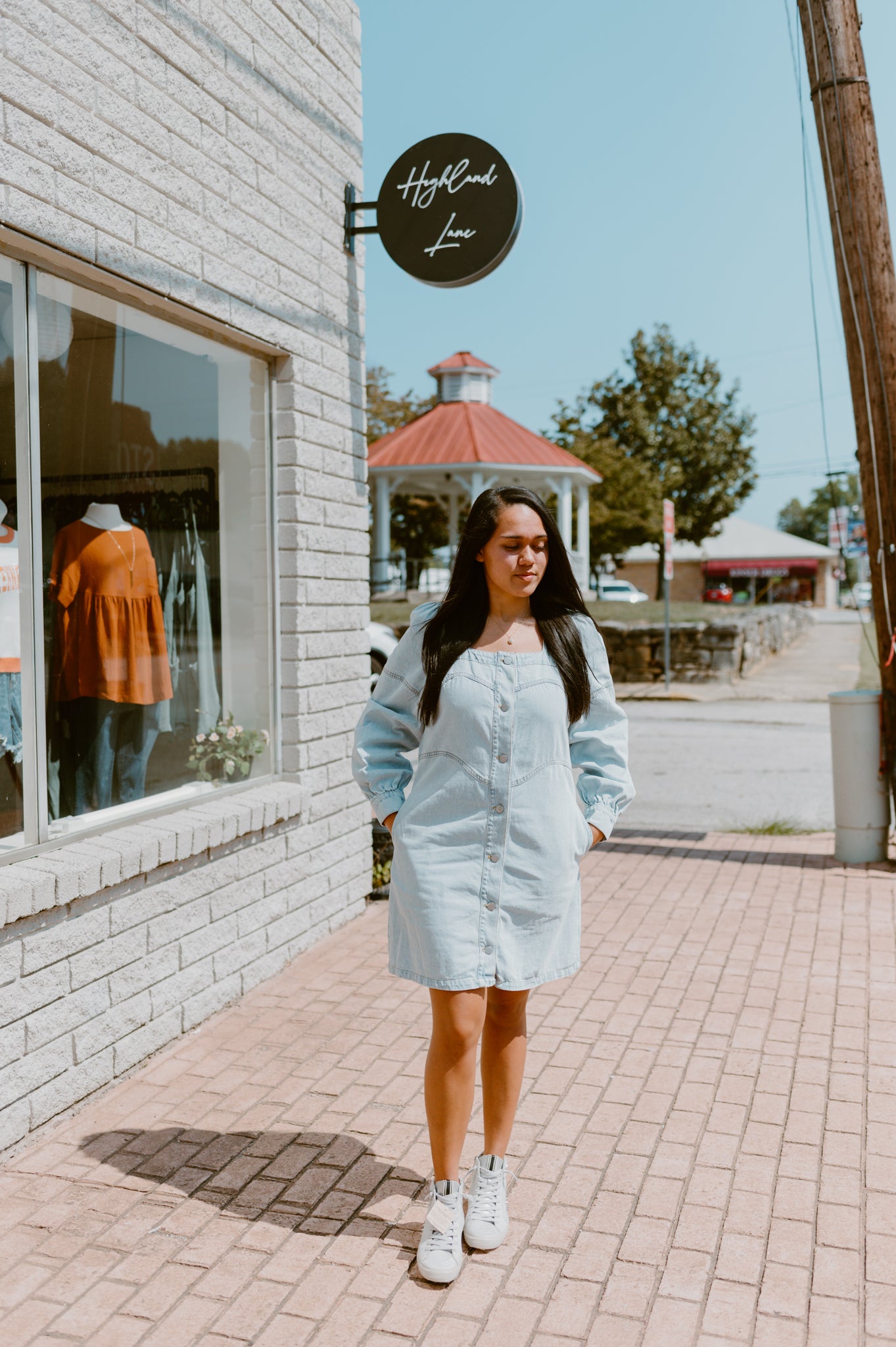 Denim Days Square Neck Dress