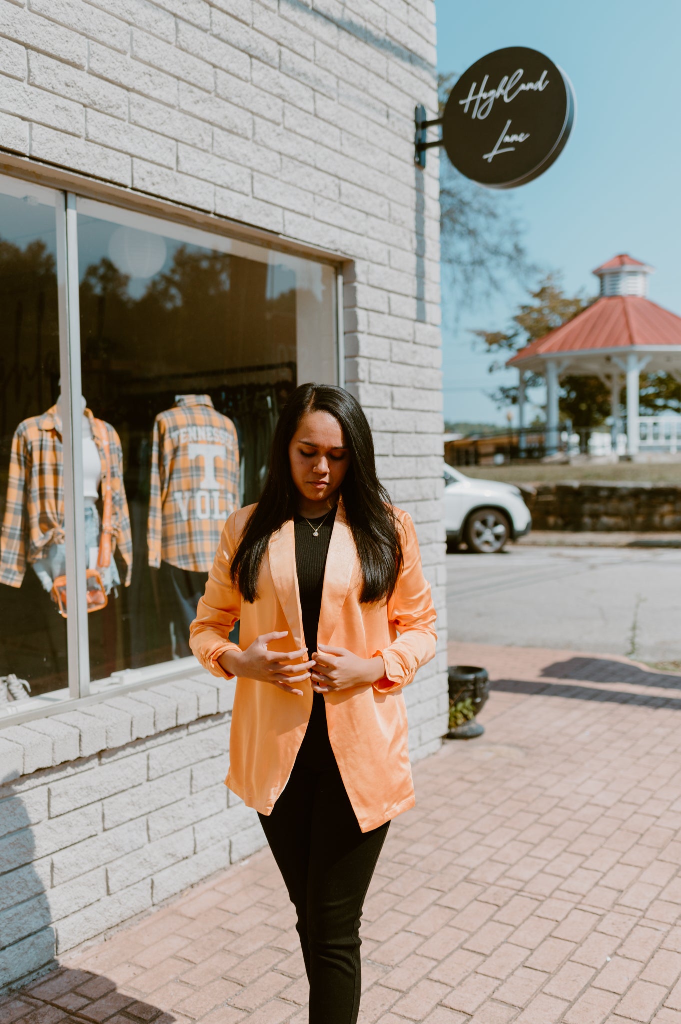 Here Comes the Sun Satin Blazer