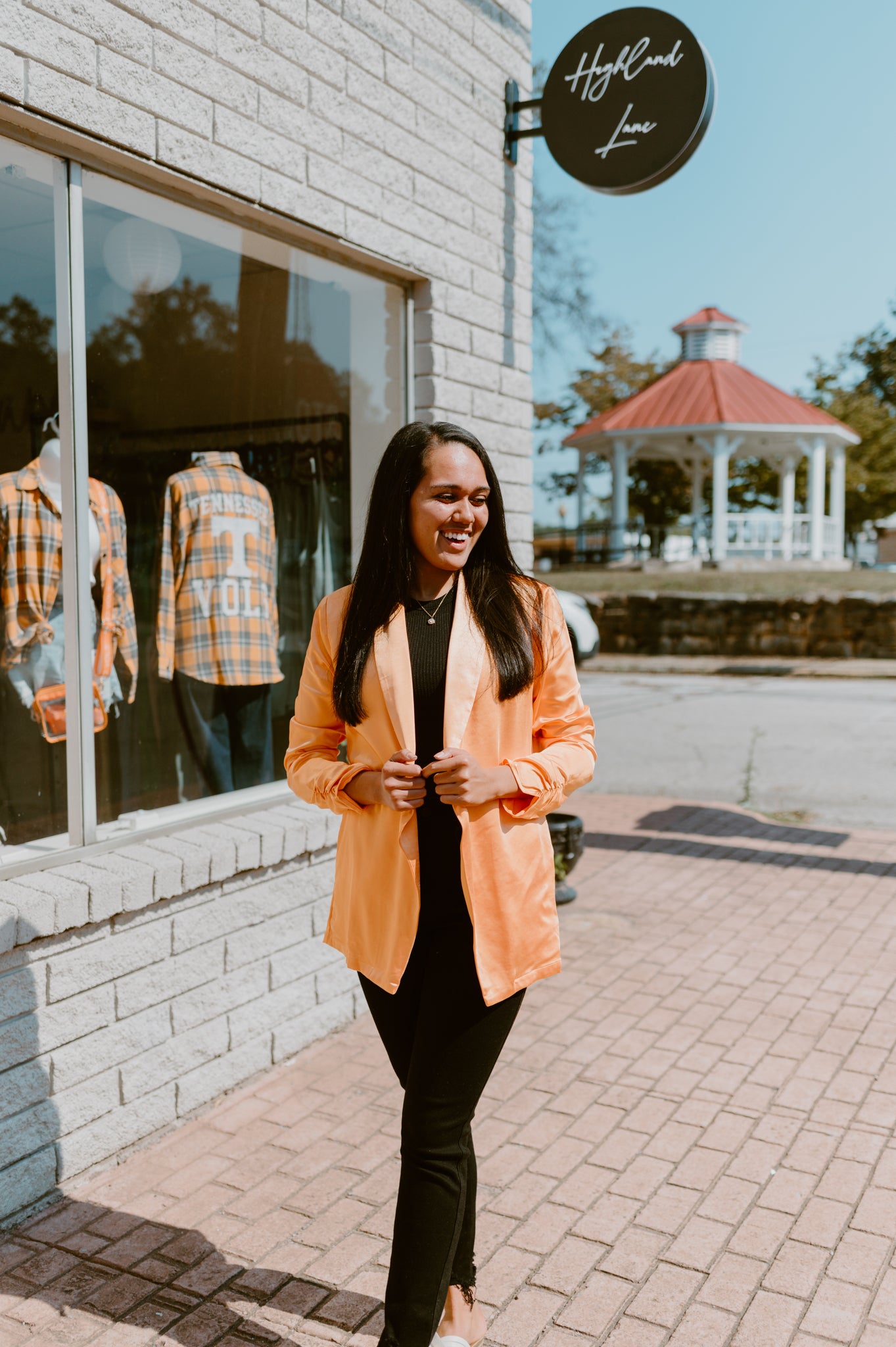 Here Comes the Sun Satin Blazer