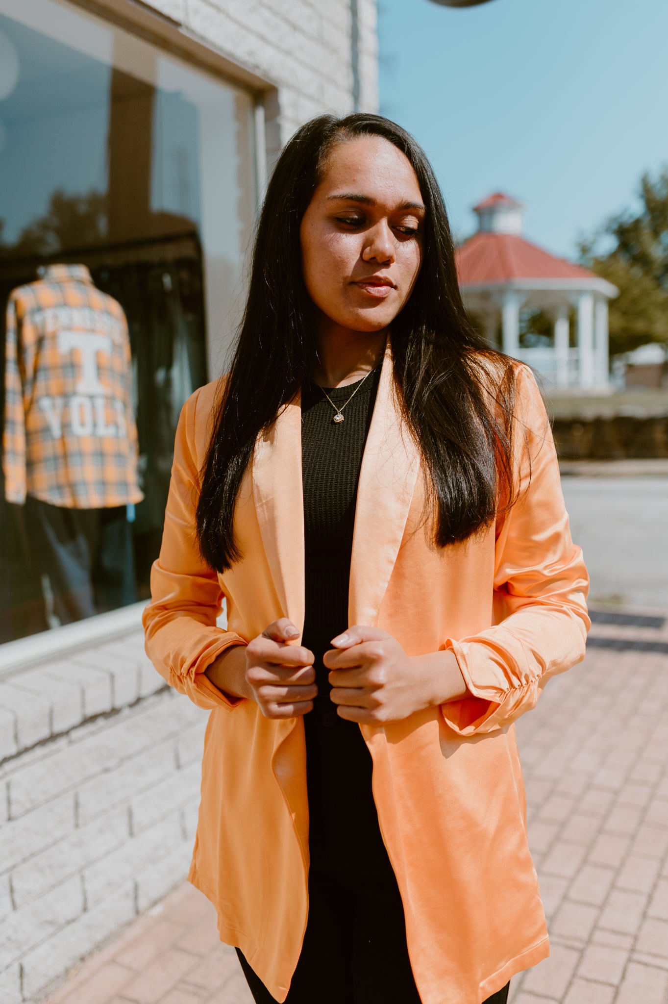 Here Comes the Sun Satin Blazer