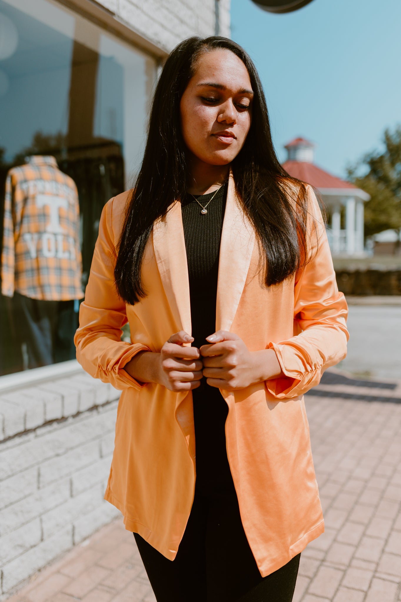 Here Comes the Sun Satin Blazer