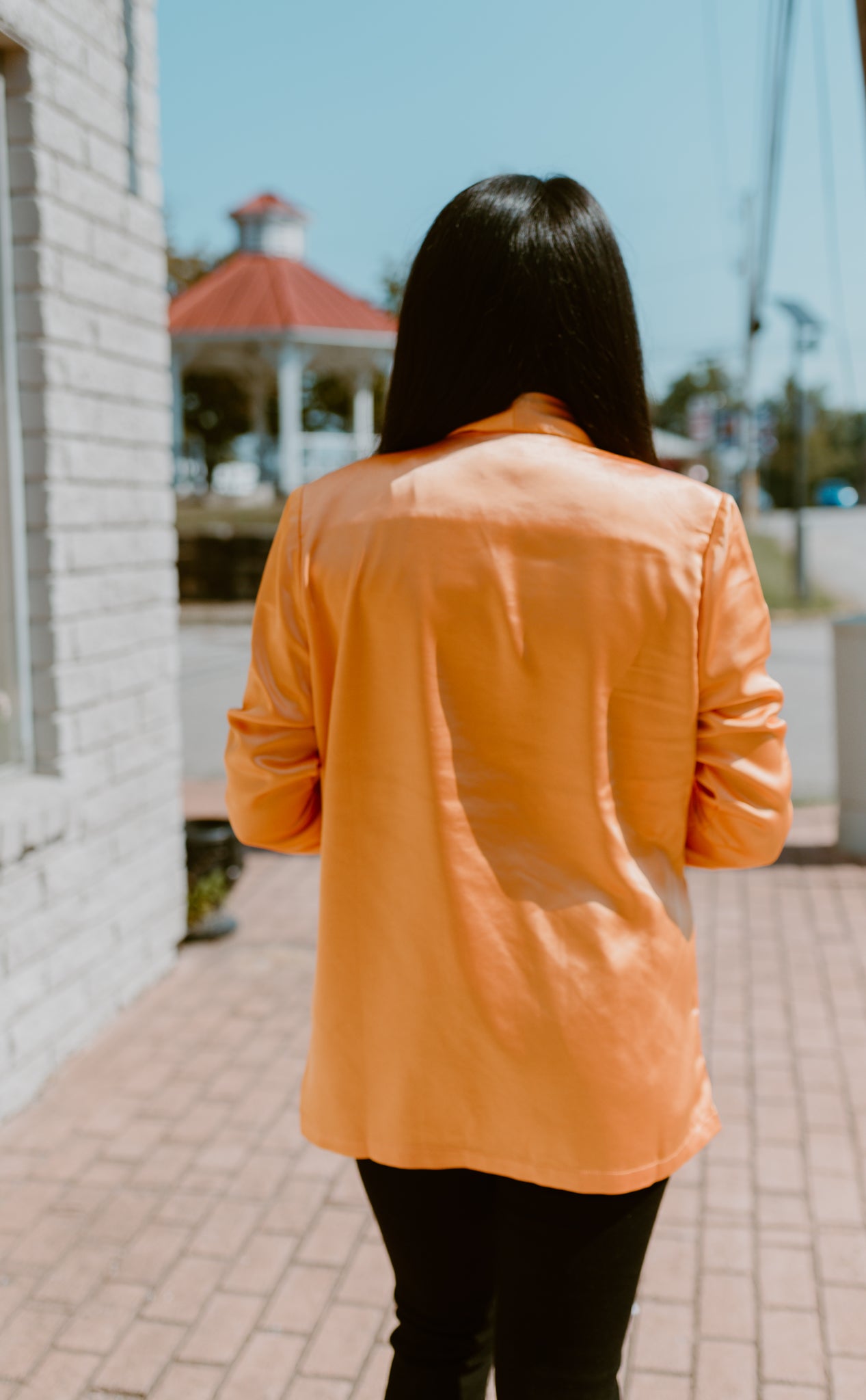 Here Comes the Sun Satin Blazer