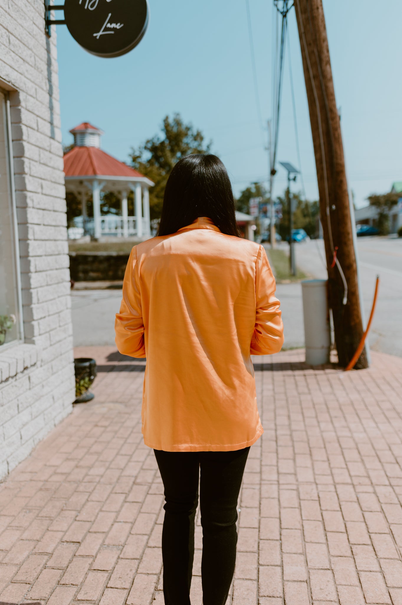 Here Comes the Sun Satin Blazer