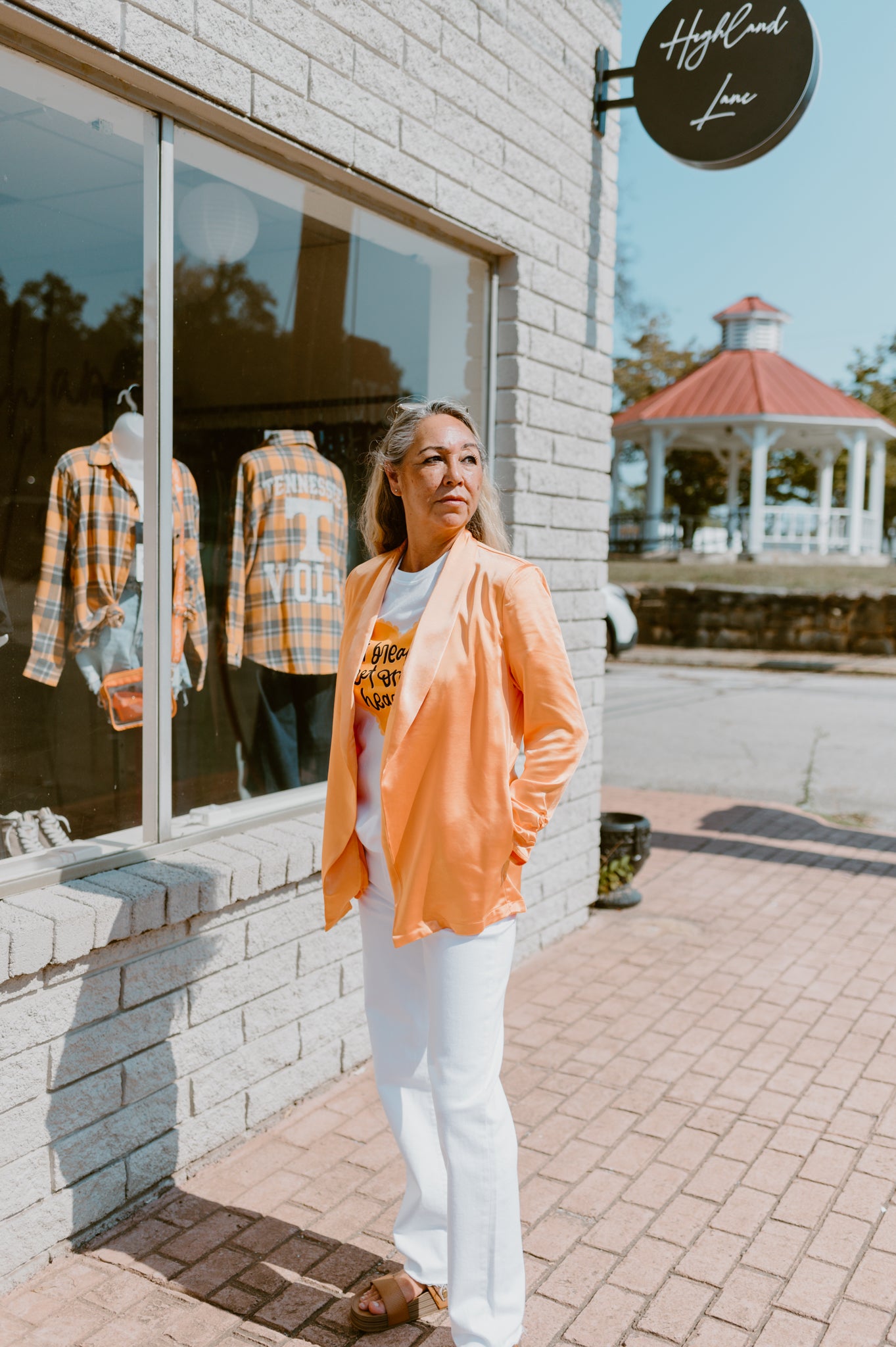 Here Comes the Sun Satin Blazer