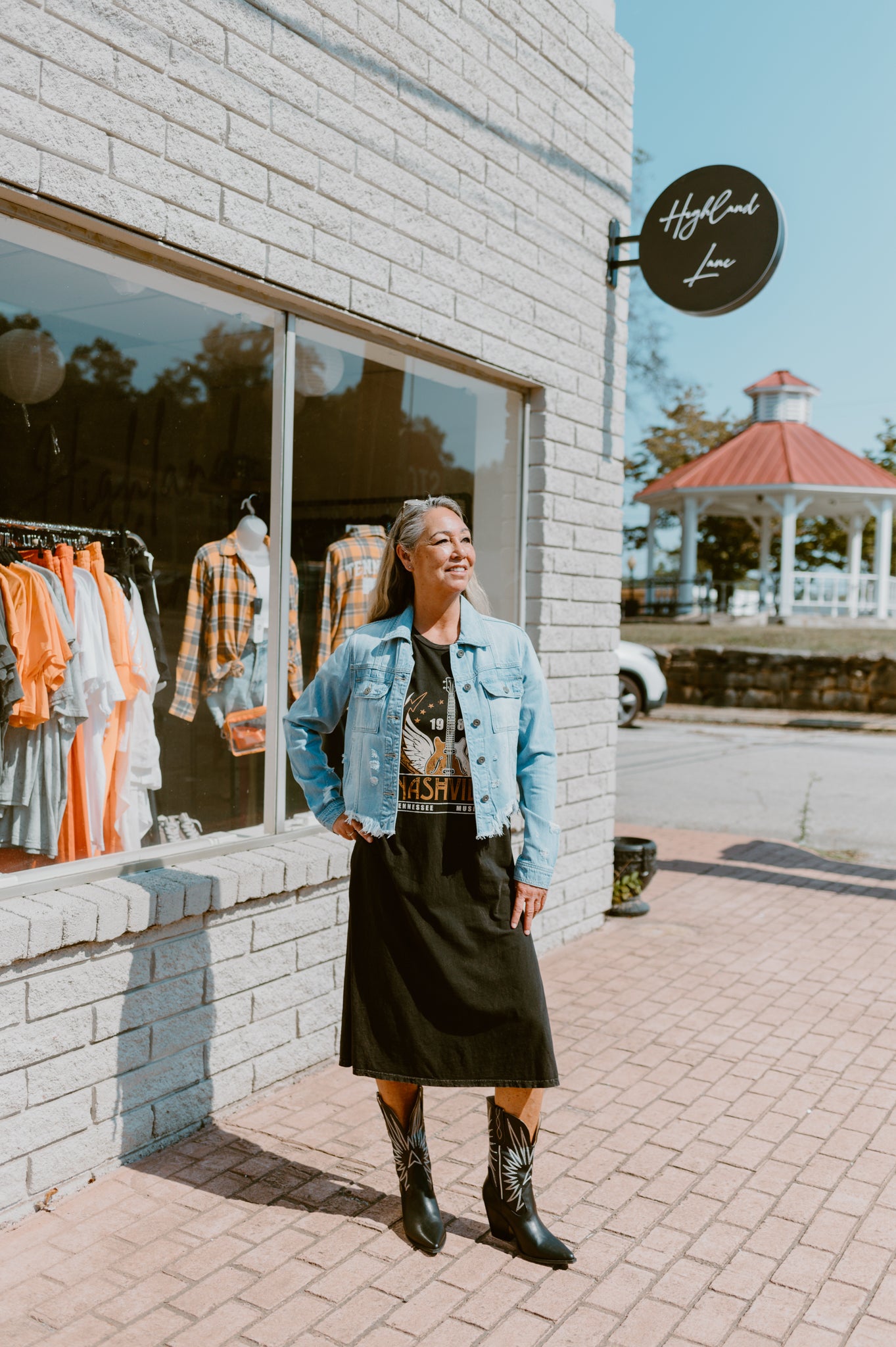 Nashville Music City Mineral Graphic Midi Dress
