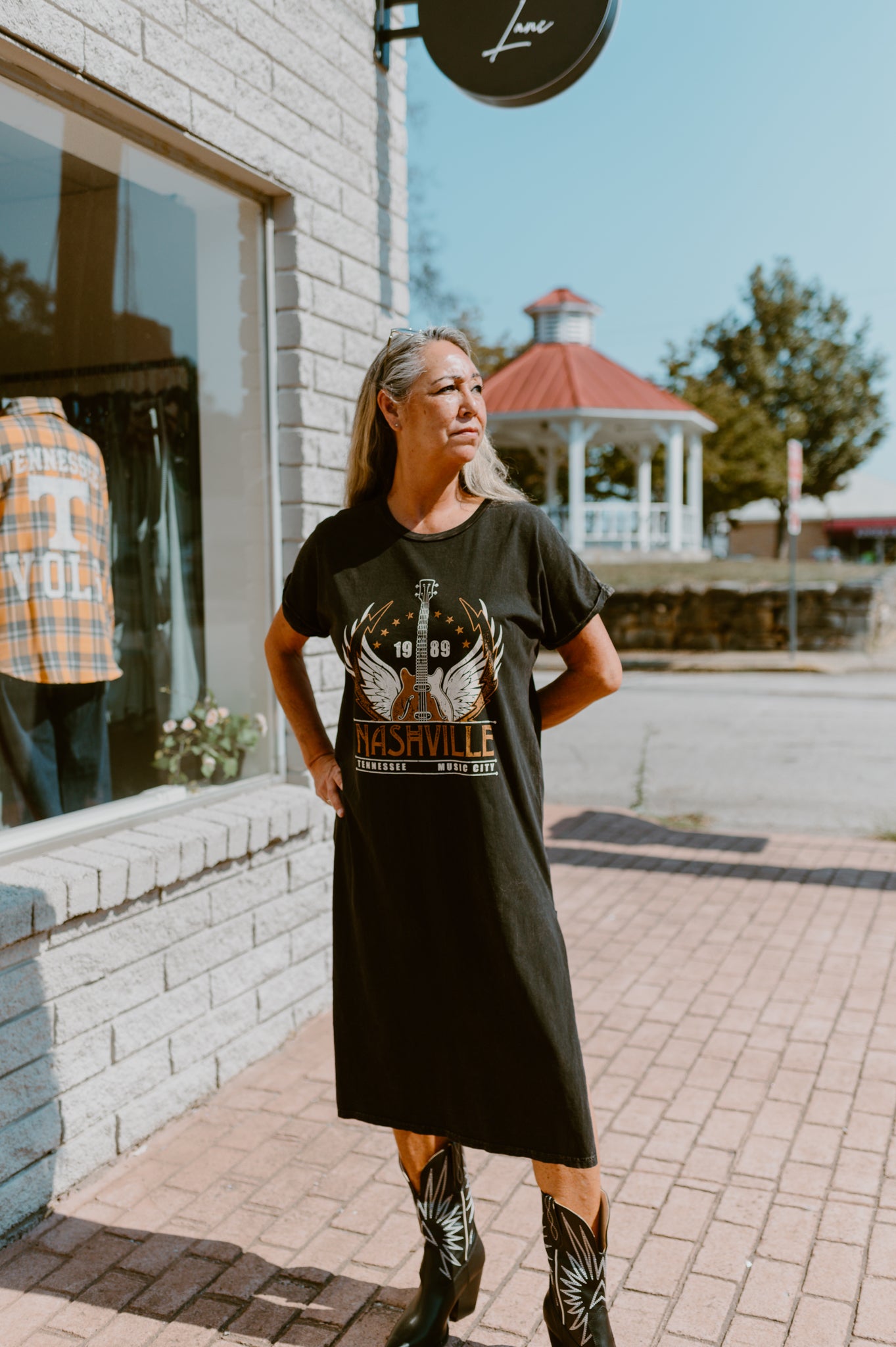 Nashville Music City Mineral Graphic Midi Dress