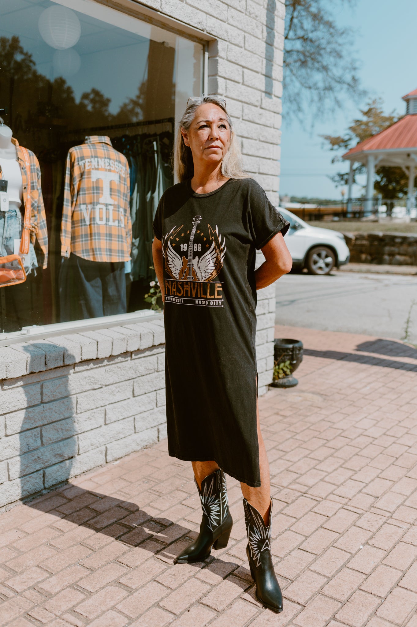 Nashville Music City Mineral Graphic Midi Dress